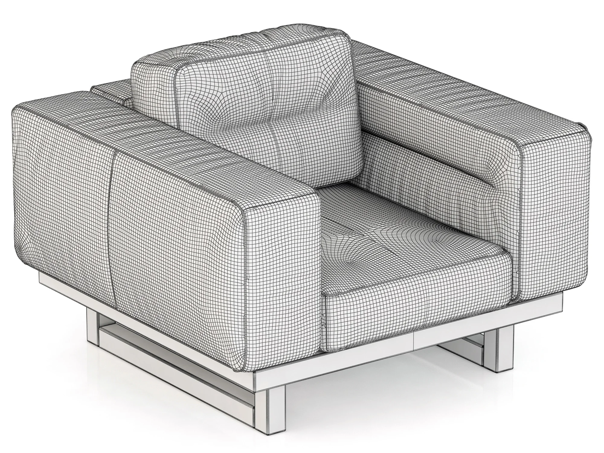 Restoration Hardware Durrell Leather Chair — 3D model preview 3