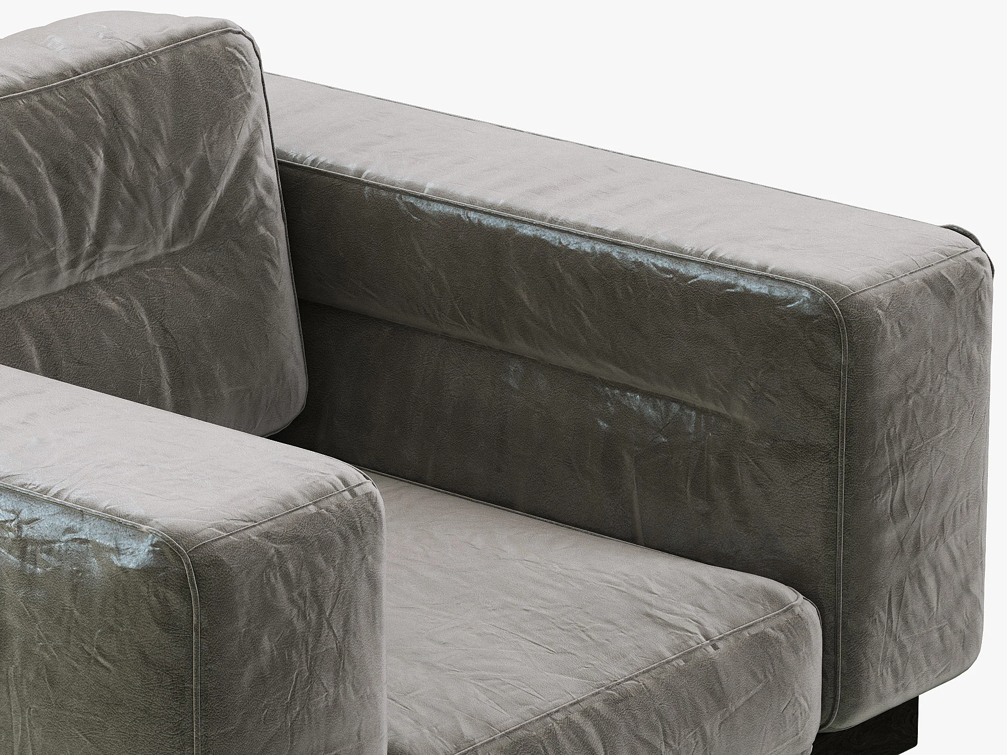 Restoration Hardware Durrell Leather Chair — 3D model preview 5