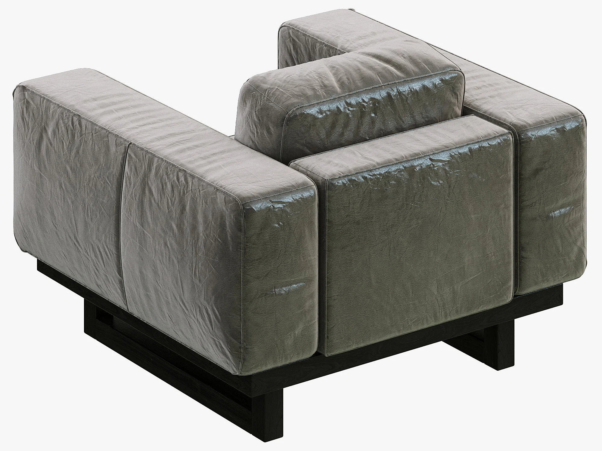 Restoration Hardware Durrell Leather Chair — 3D model preview 6