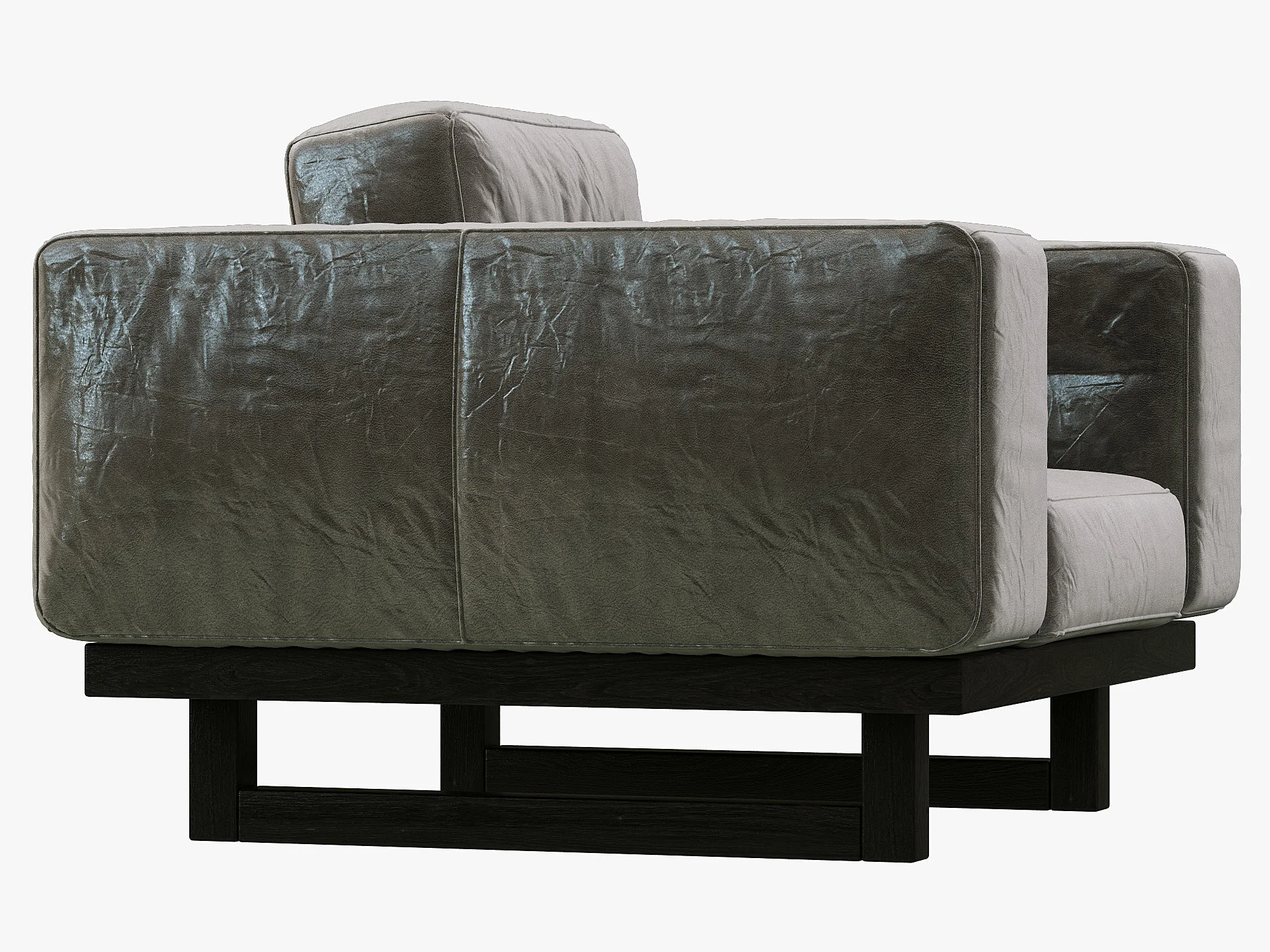 Restoration Hardware Durrell Leather Chair — 3D model preview 8