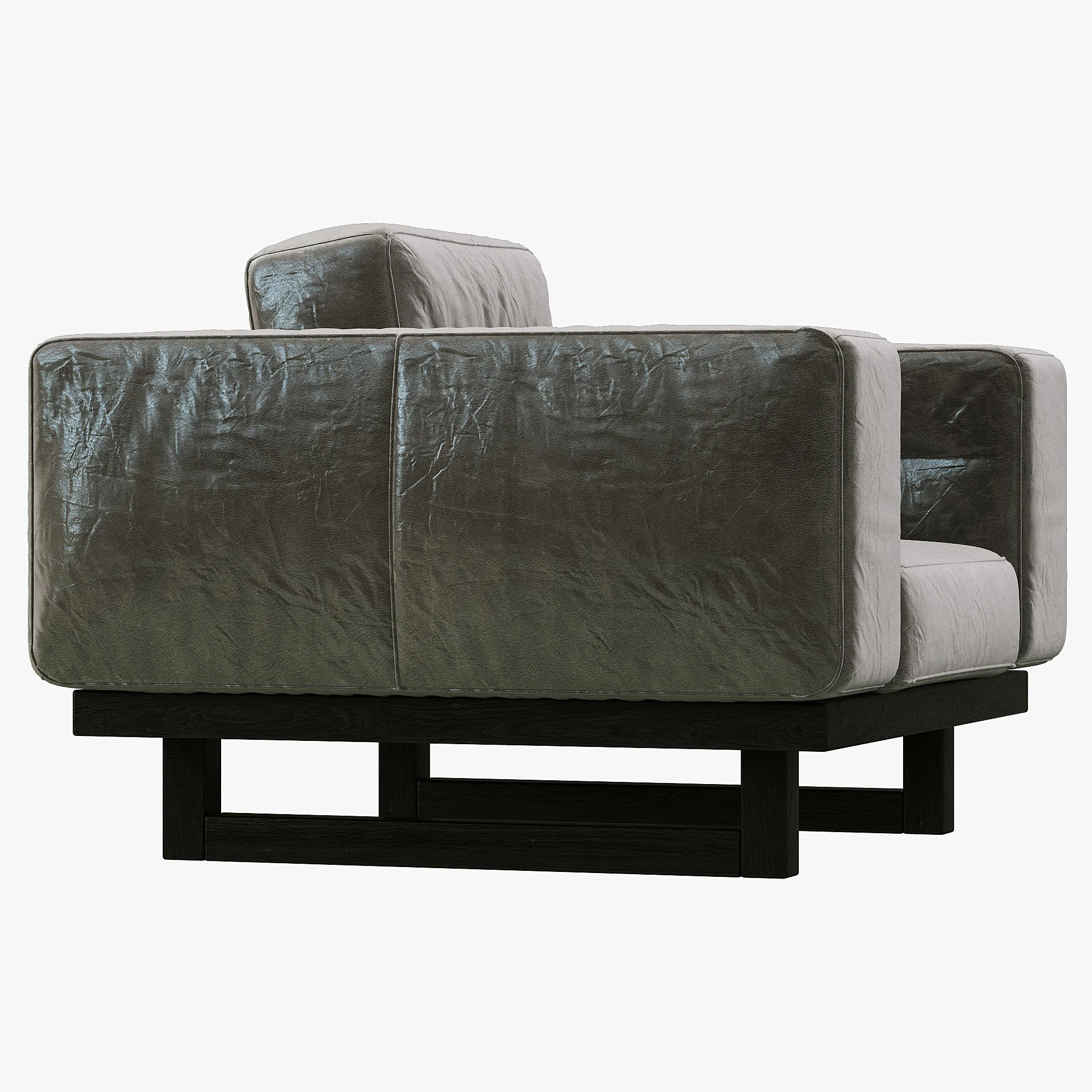 Restoration Hardware Durrell Leather Chair — 3D model preview 9