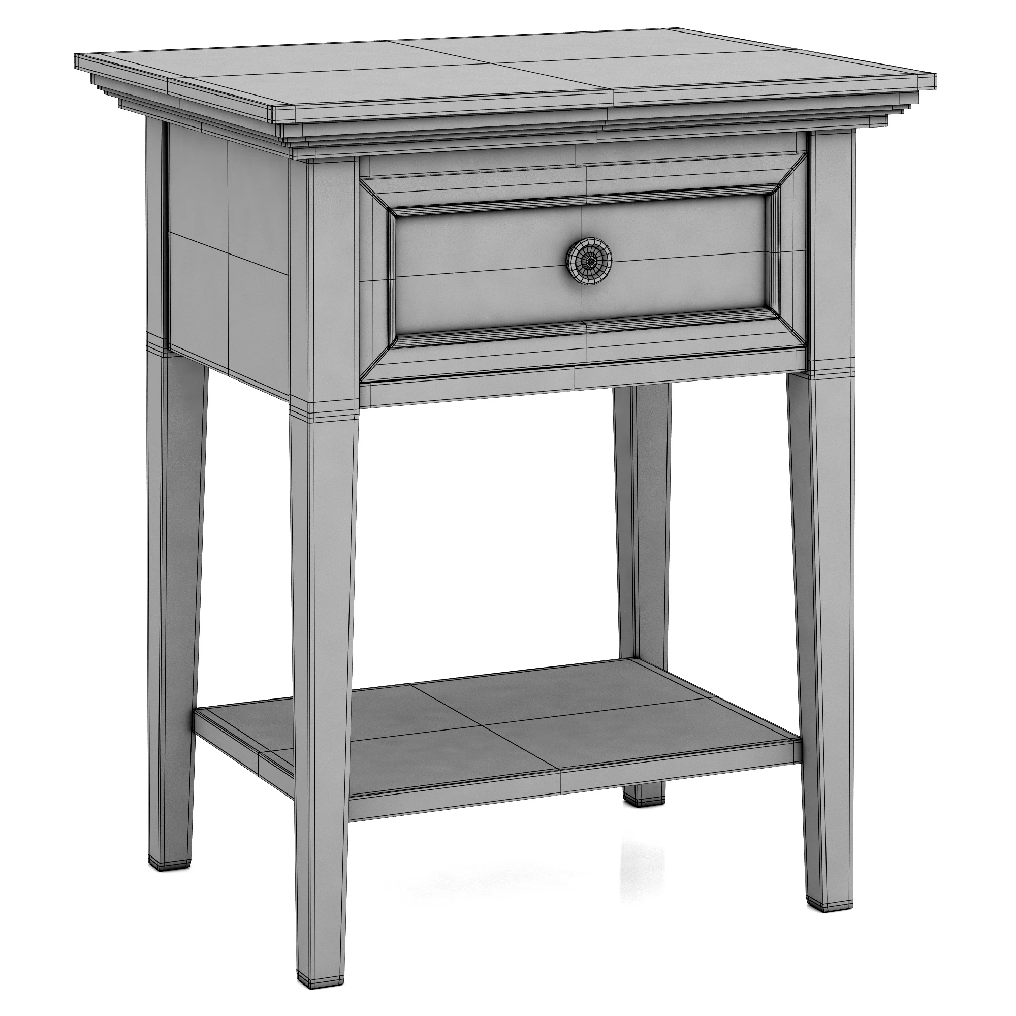 Dantone Home Junior Bedside Table 2 — 3D model preview 7