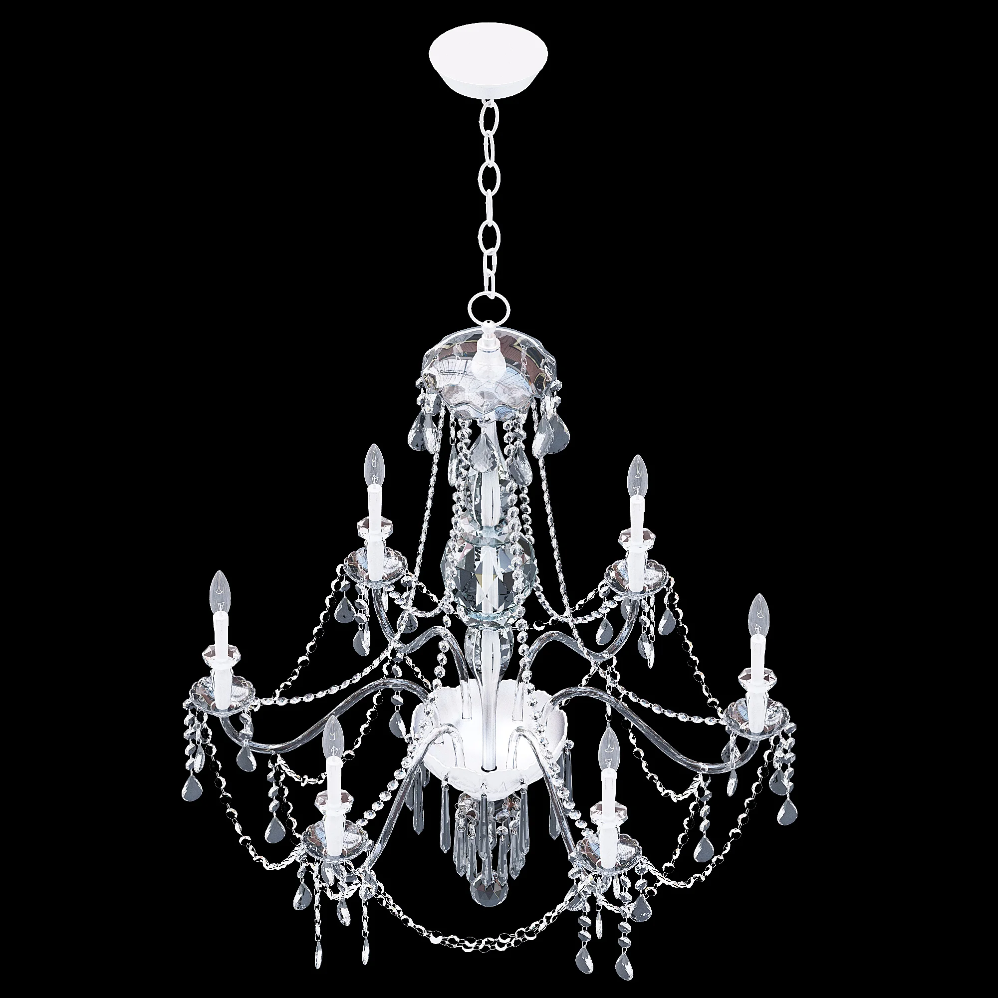 Ralph Lauren DANIELA WIDE CHANDELIER IN CRYSTAL — 3D model preview 3