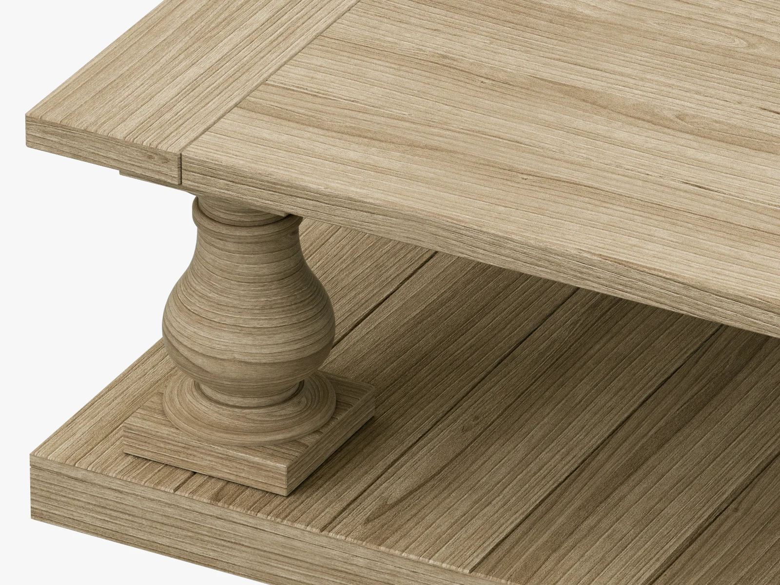 Coco Republic Library Balustrade Coffee Table — 3D model preview 3