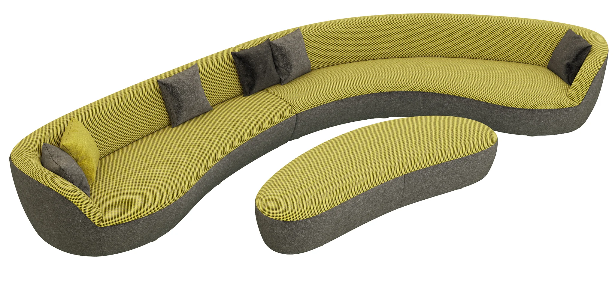 Roche Bobois EDITO CORNER MERIDIENNE MAXI RIGHT, 3D model preview 1