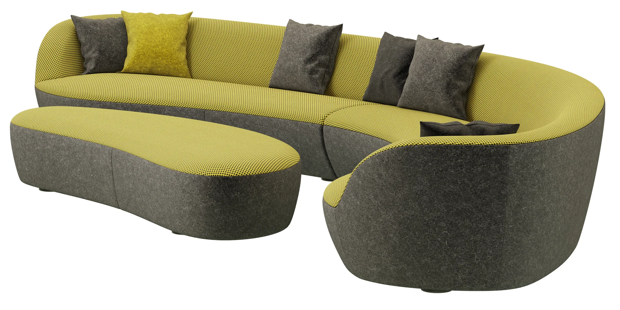 Roche Bobois EDITO CORNER MERIDIENNE MAXI RIGHT, 3D model preview 3