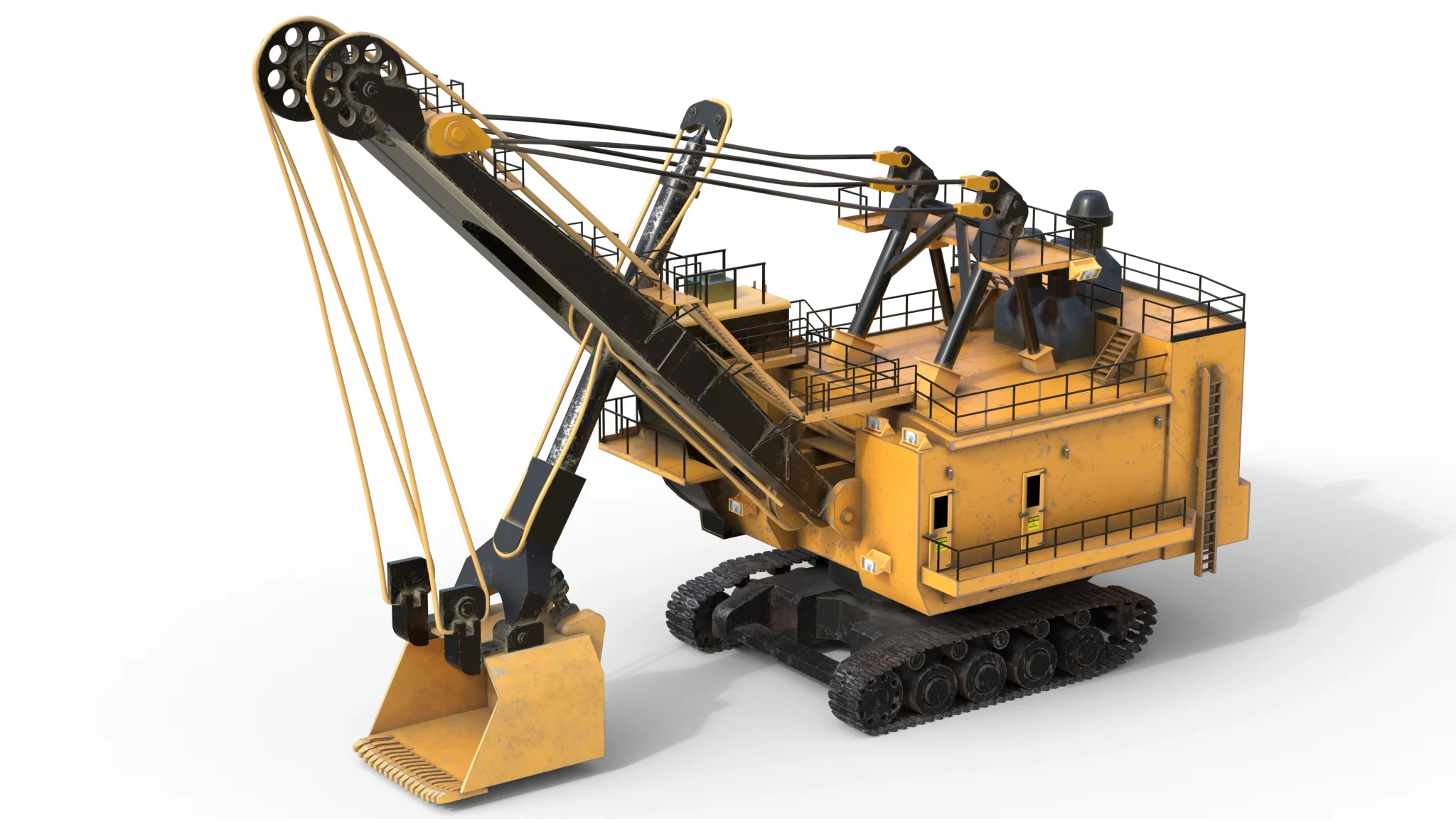 Electric Rope Shovels 7495 HD, 3D model preview 2