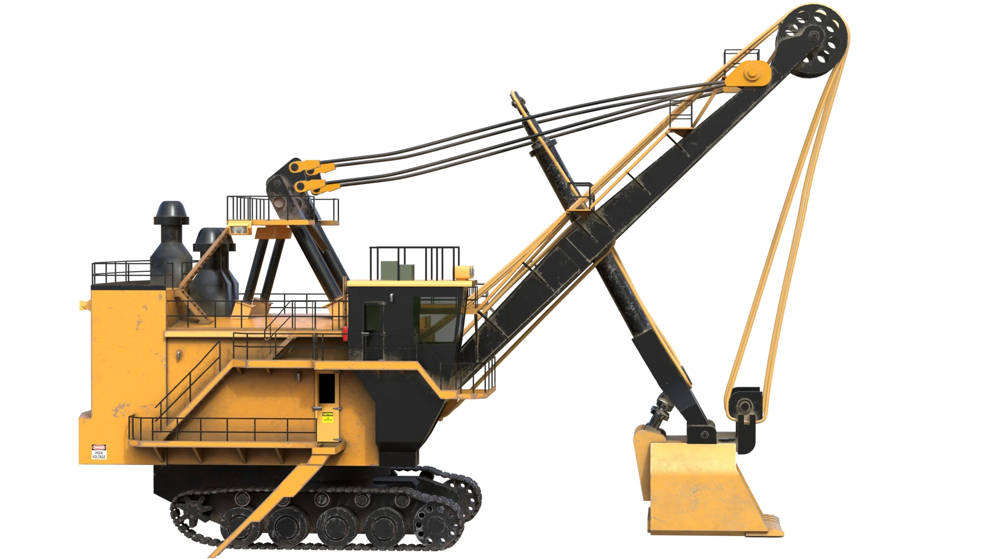 Electric Rope Shovels 7495 HD, 3D model preview 5