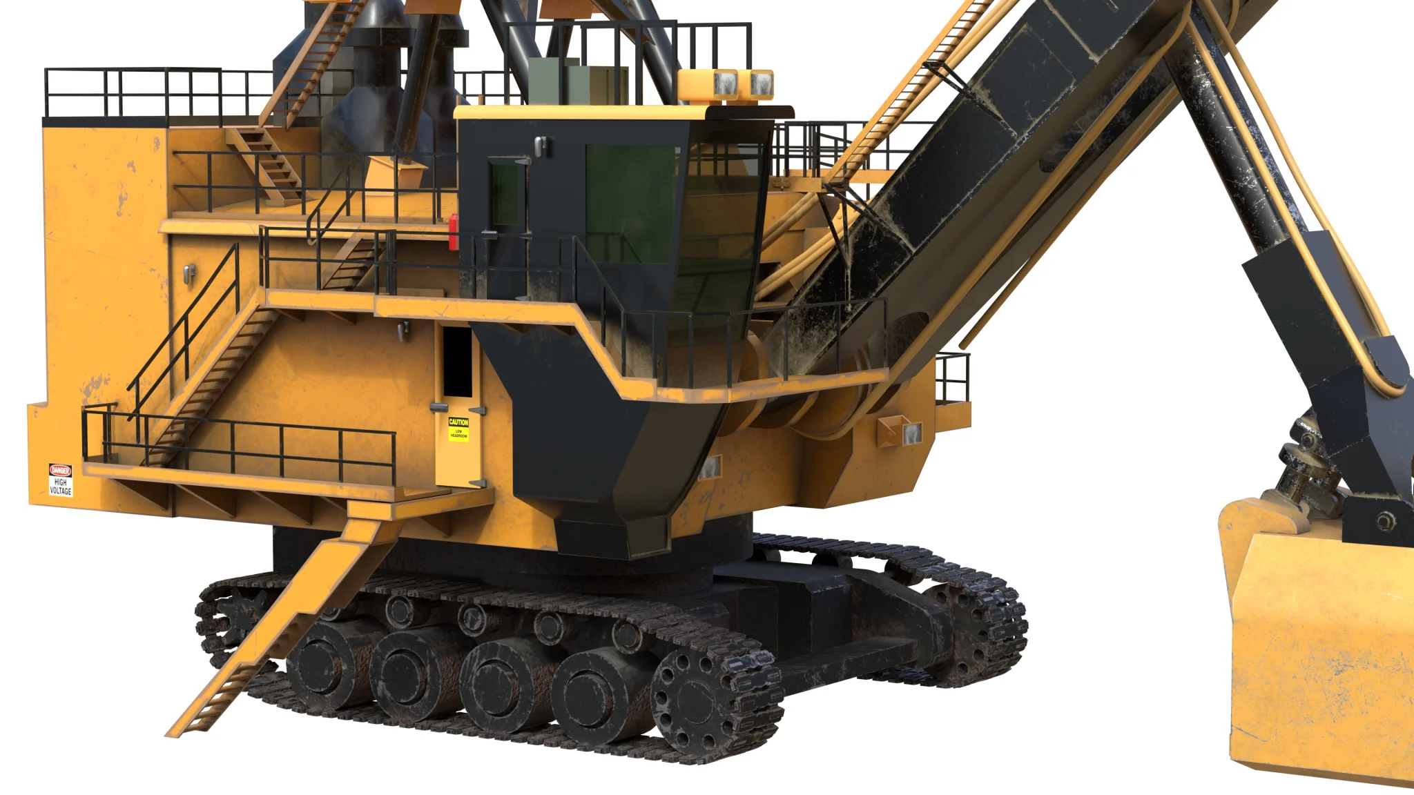 Electric Rope Shovels 7495 HD, 3D model preview 7
