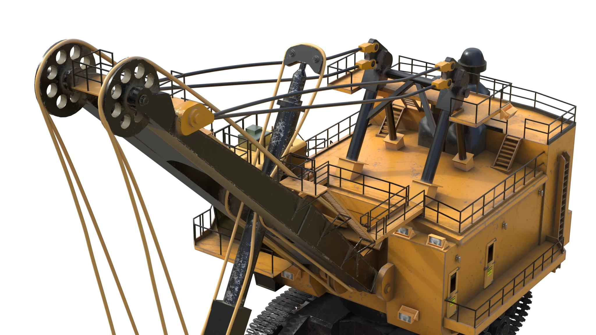 Electric Rope Shovels 7495 HD, 3D model preview 8