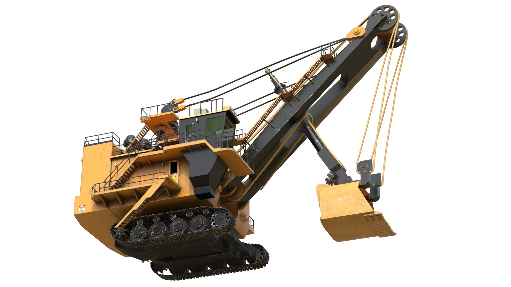 Electric Rope Shovels 7495 HD, 3D model preview 9