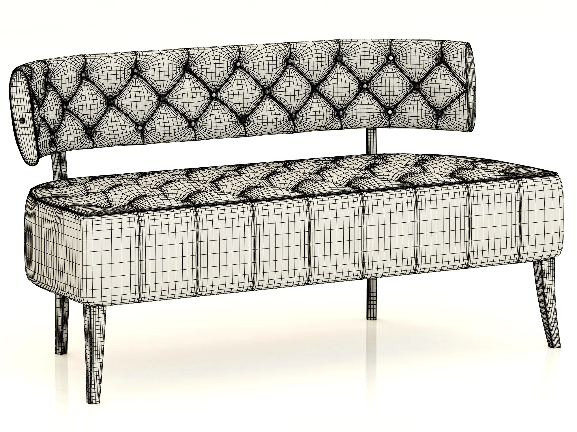 Brabbu ZULU Sofa — 3D model preview 3