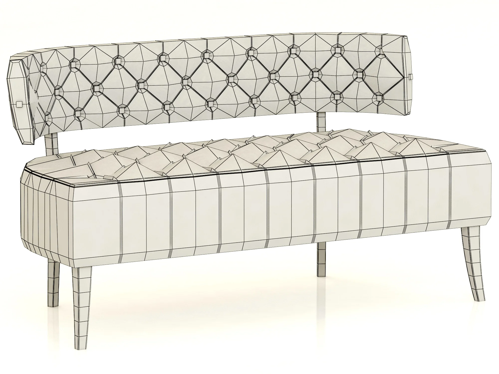 Brabbu ZULU Sofa — 3D model preview 4
