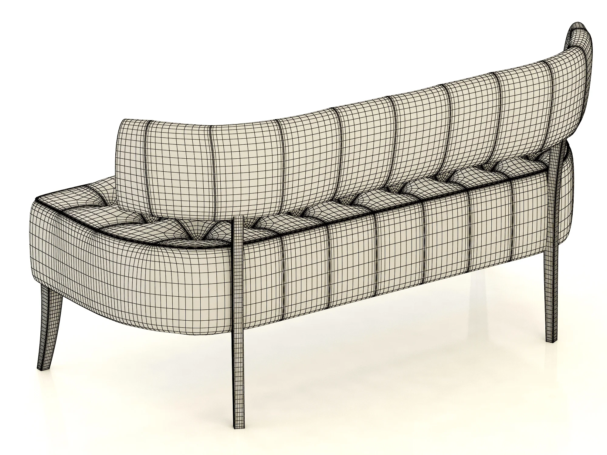 Brabbu ZULU Sofa — 3D model preview 10