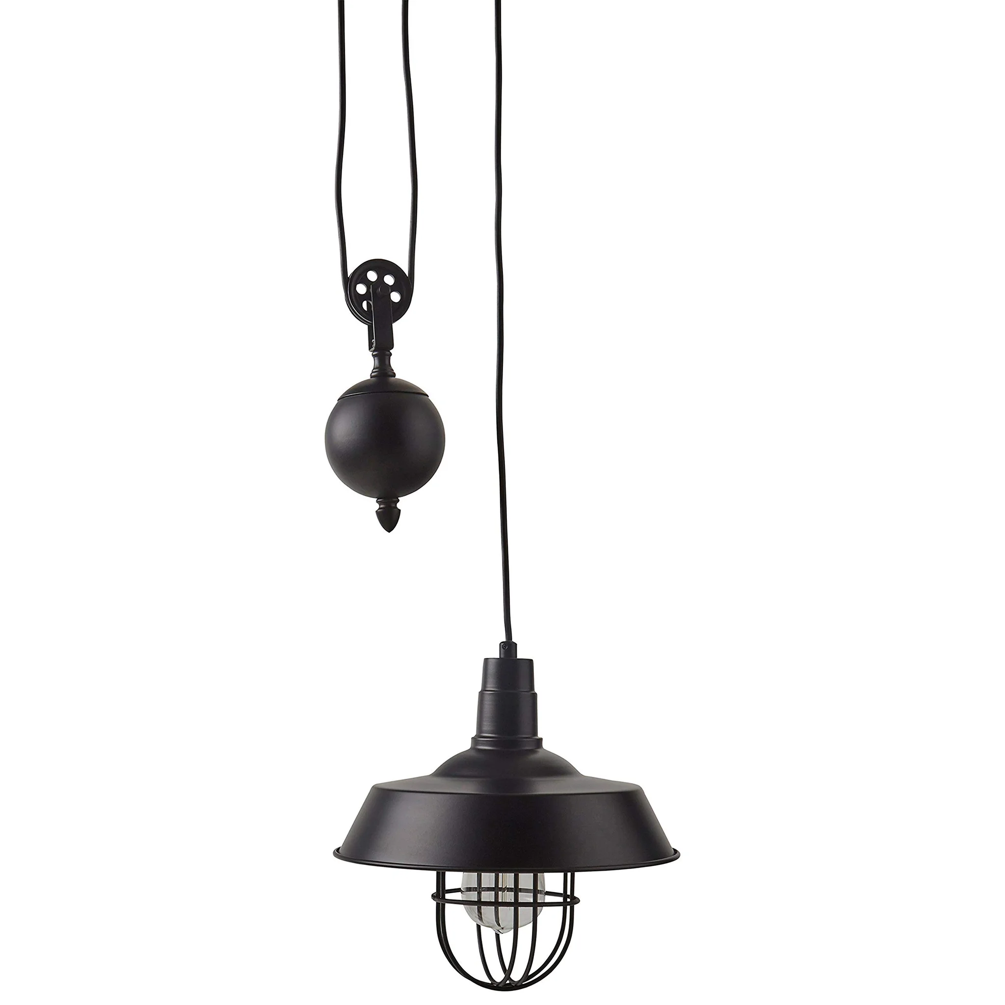 Industrial Farmhouse Pulley Pendant Ceiling Light