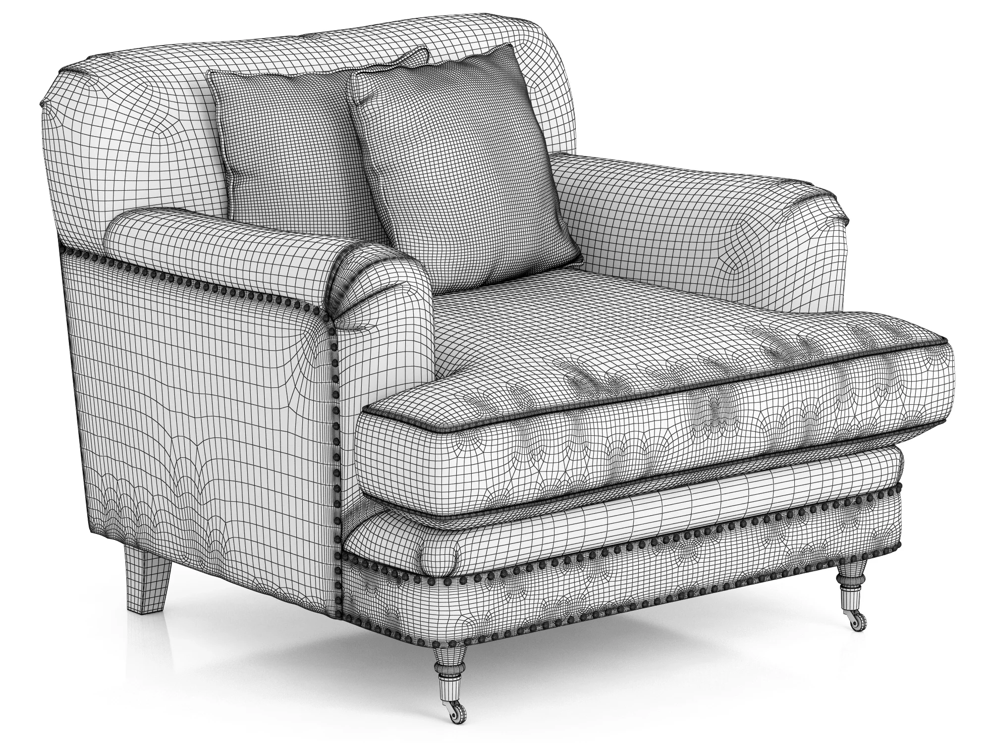 Dantone Home Bove Armchair — 3D model preview 9