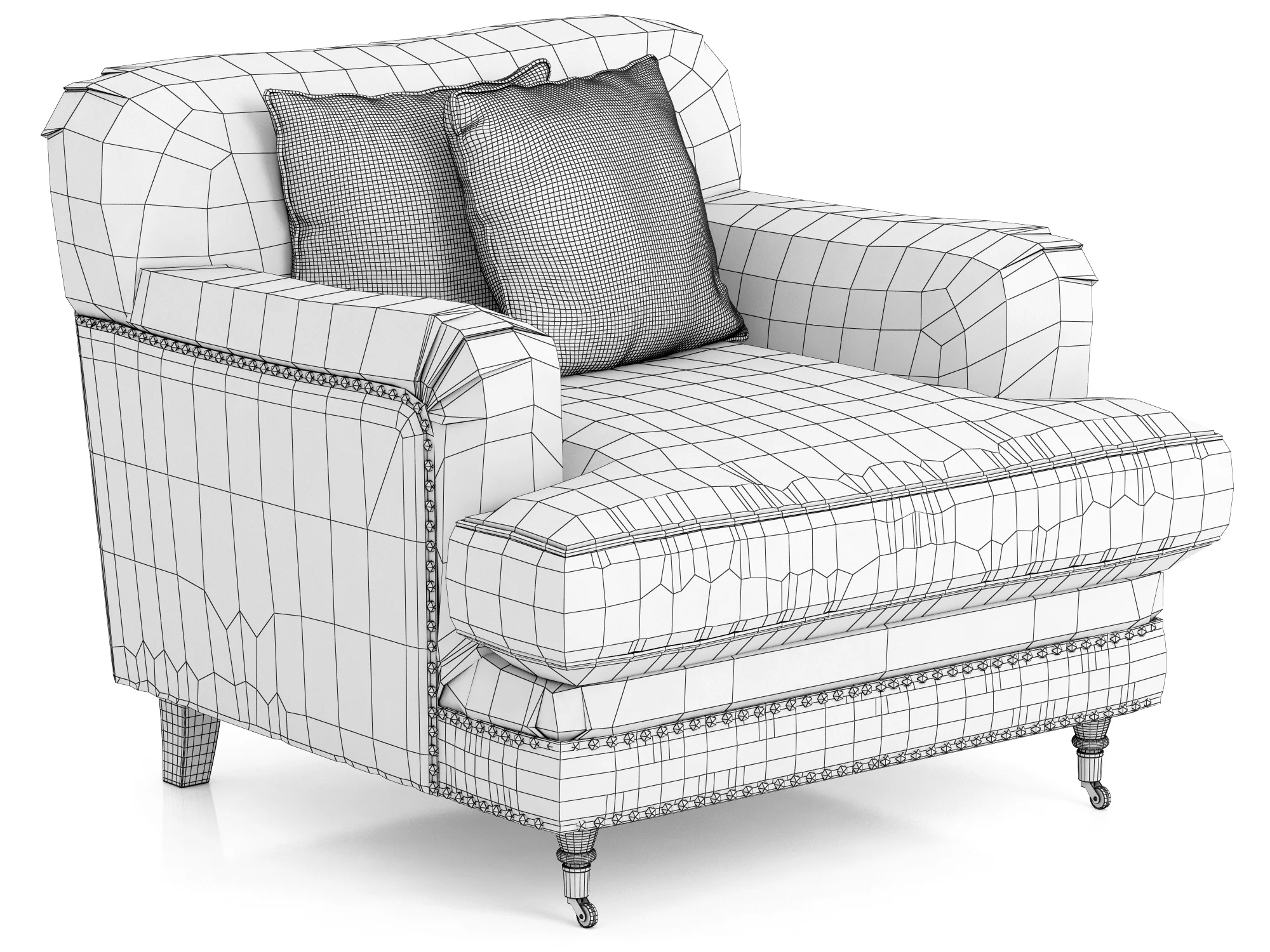 Dantone Home Bove Armchair — 3D model preview 10