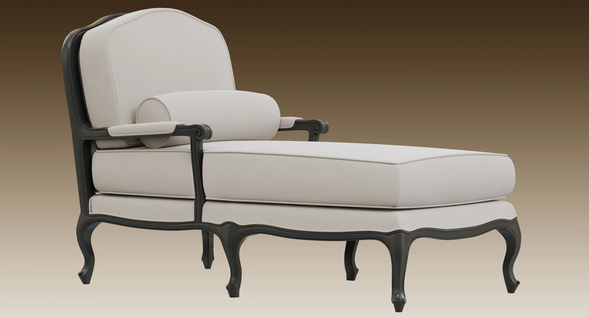 Restoration Hardware Toulouse Chaise — 3D model preview 4