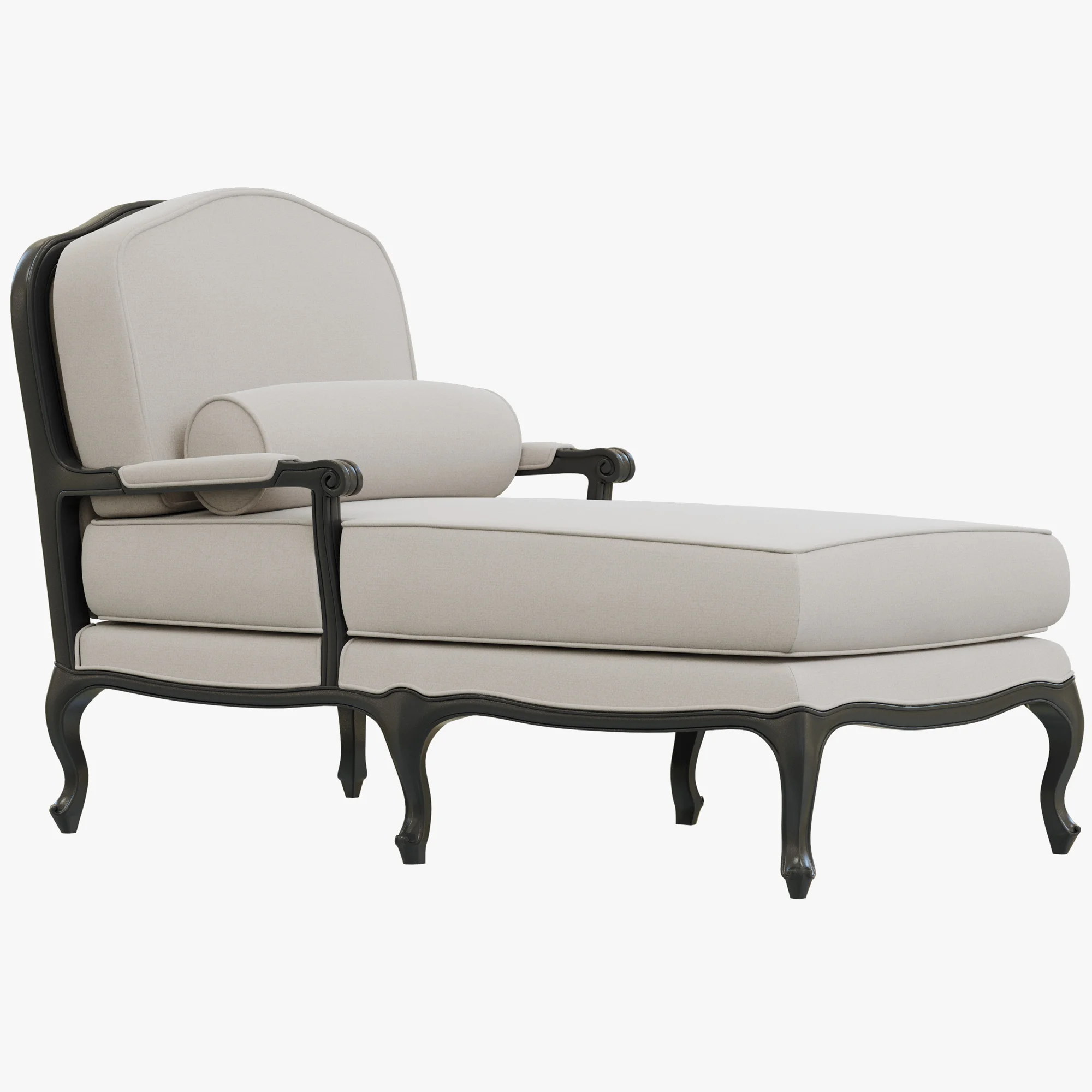 Restoration Hardware Toulouse Chaise — 3D model preview 2