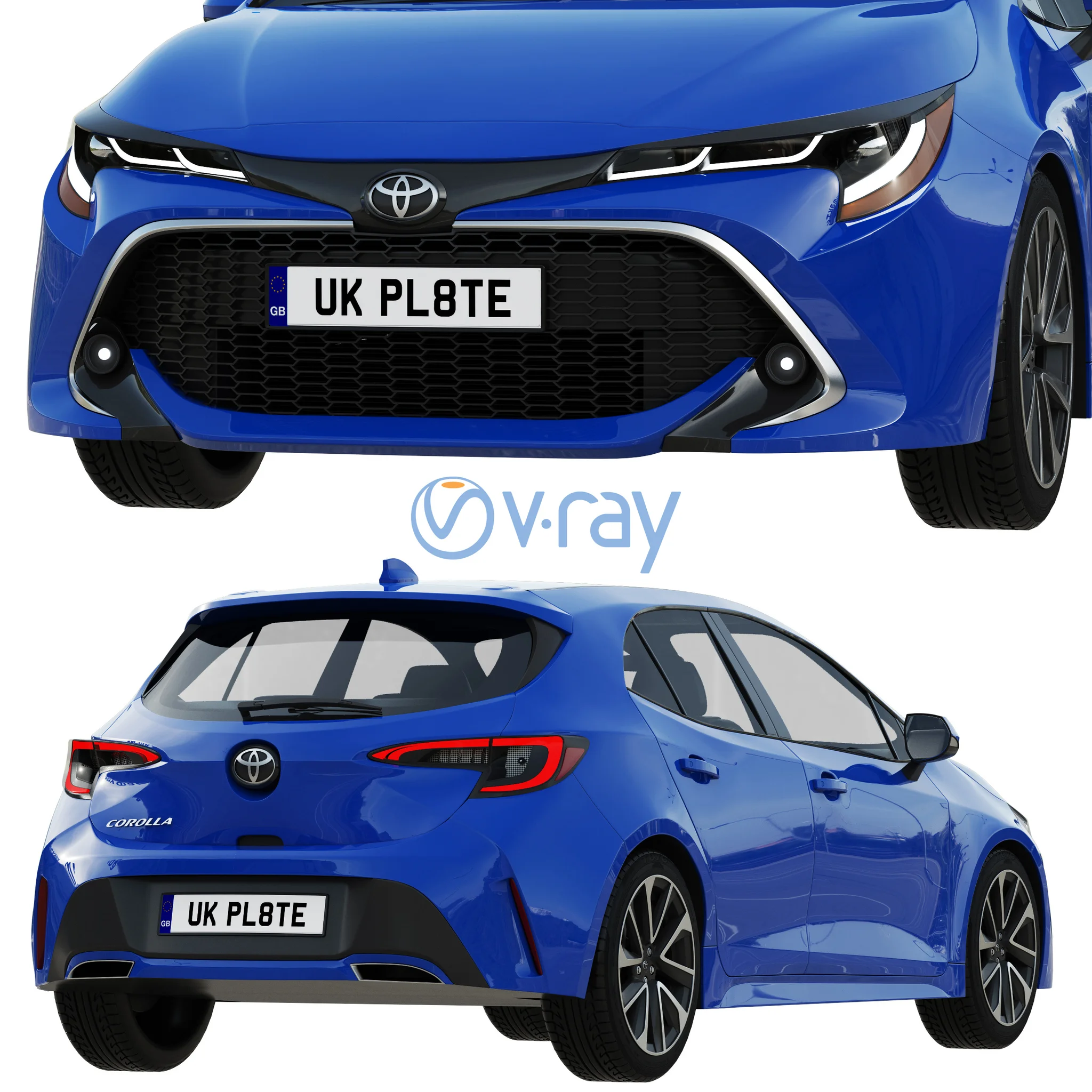 Toyota Corolla Hatchback, 3D model preview 5