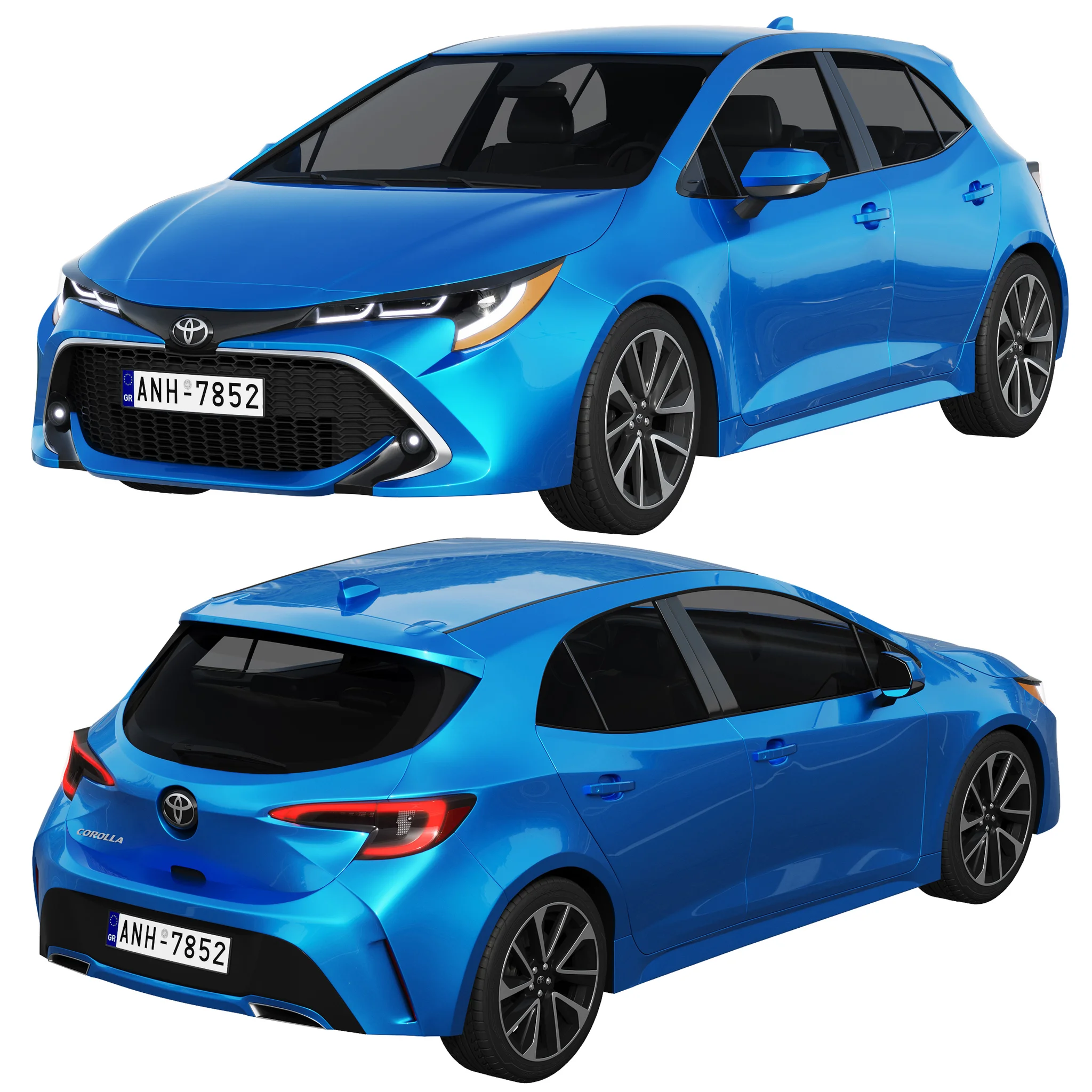 Toyota Corolla Hatchback, 3D model preview 7