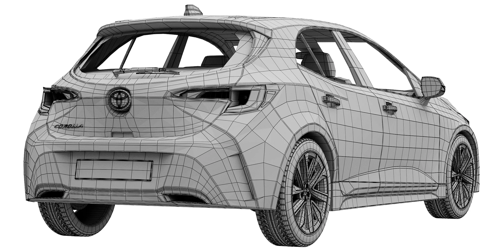 Toyota Corolla Hatchback, 3D model preview 8