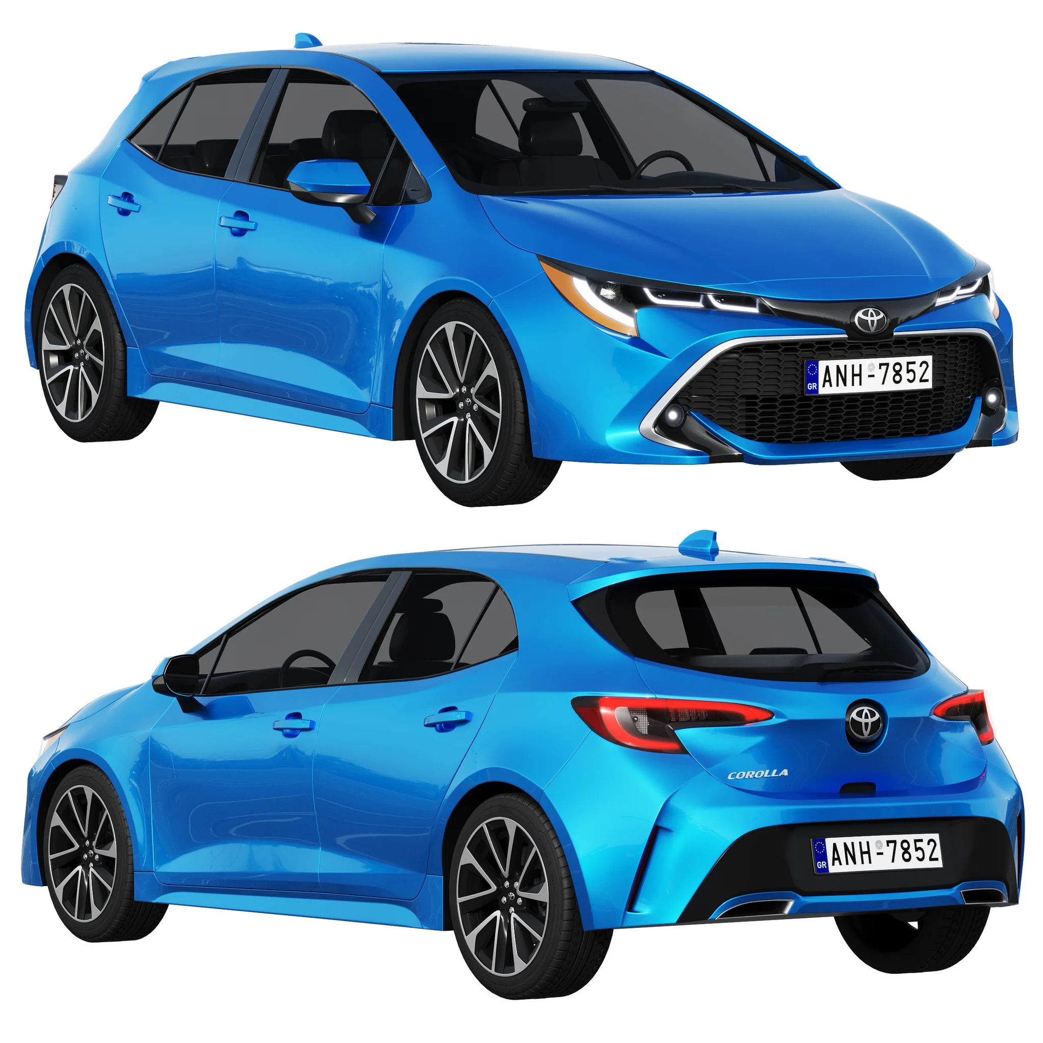 Toyota Corolla Hatchback, 3D model preview 16