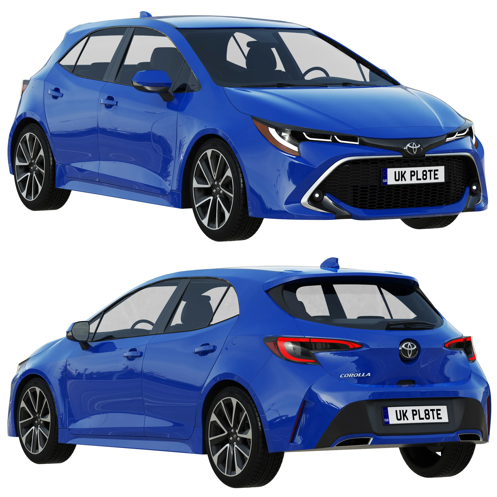 Toyota Corolla Hatchback, 3D model preview 21