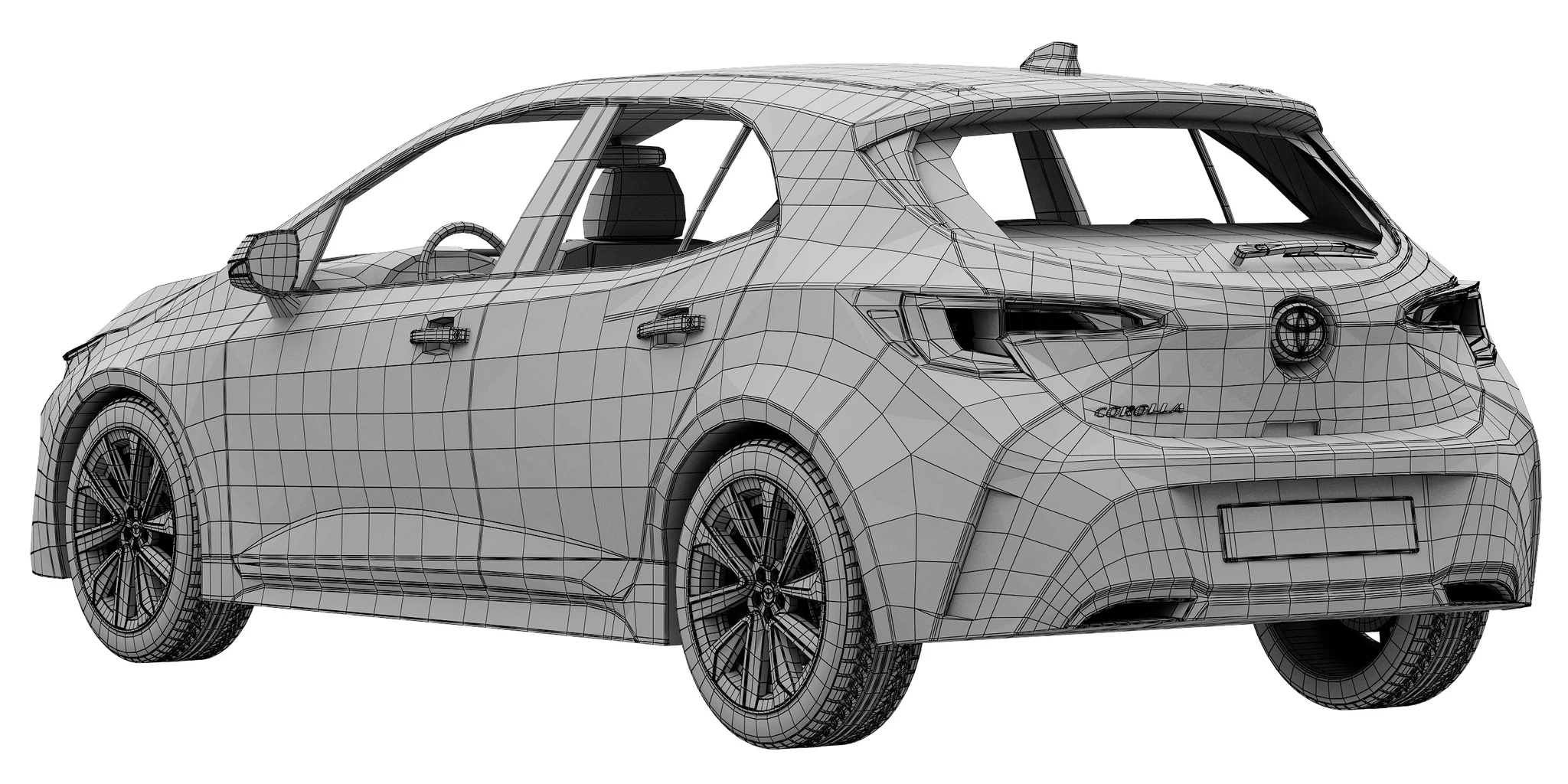 Toyota Corolla Hatchback, 3D model preview 23