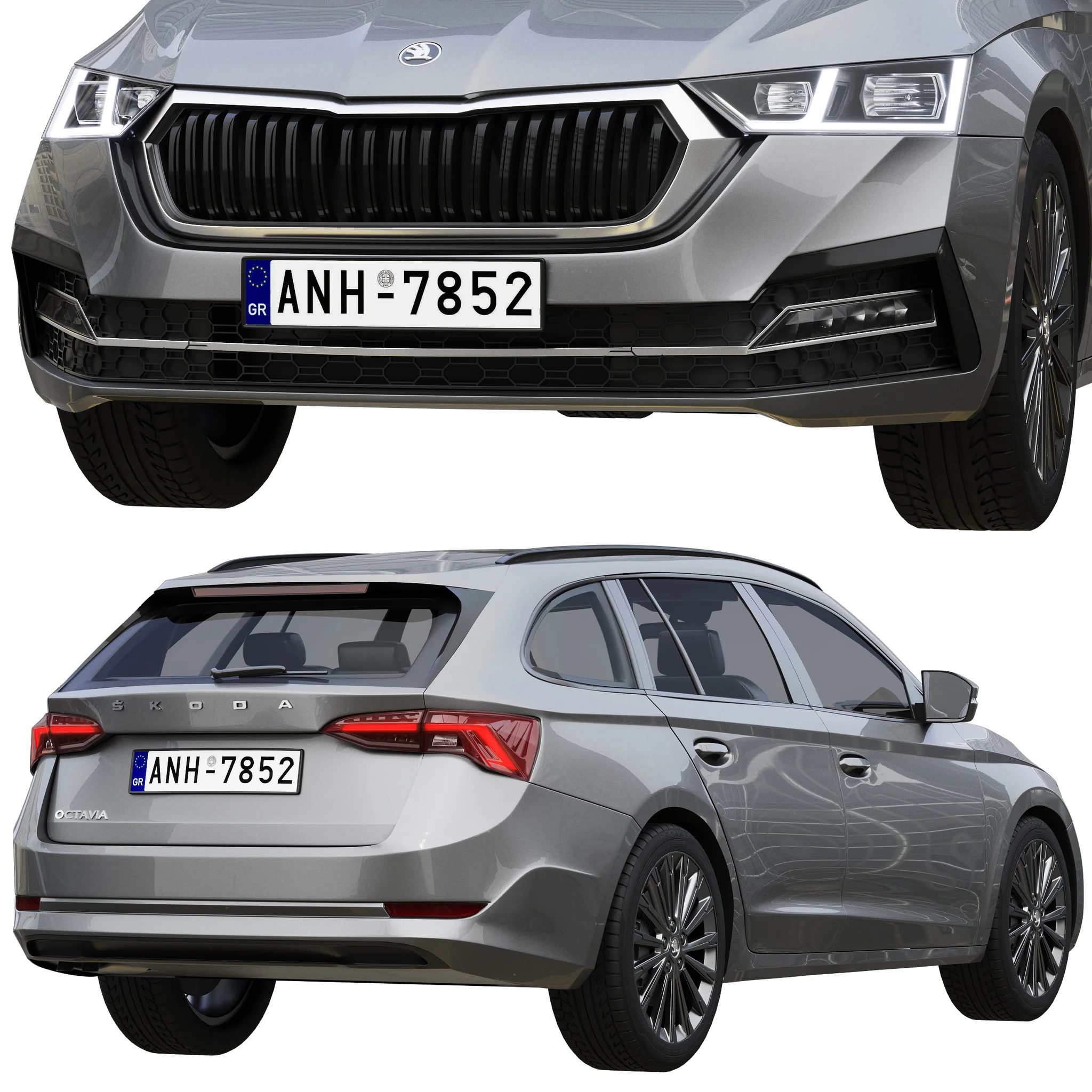 Skoda Octavia Combi, 3D model preview 3