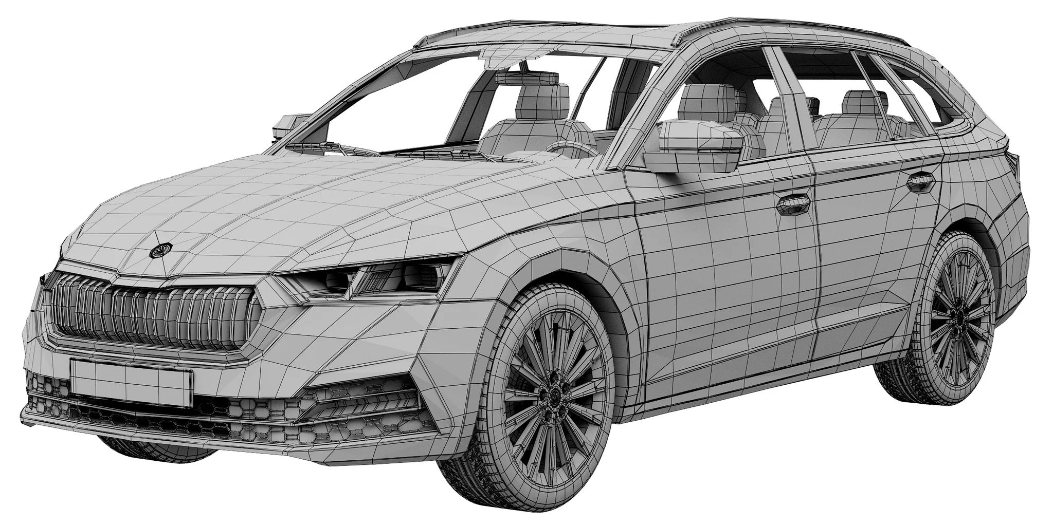 Skoda Octavia Combi, 3D model preview 12