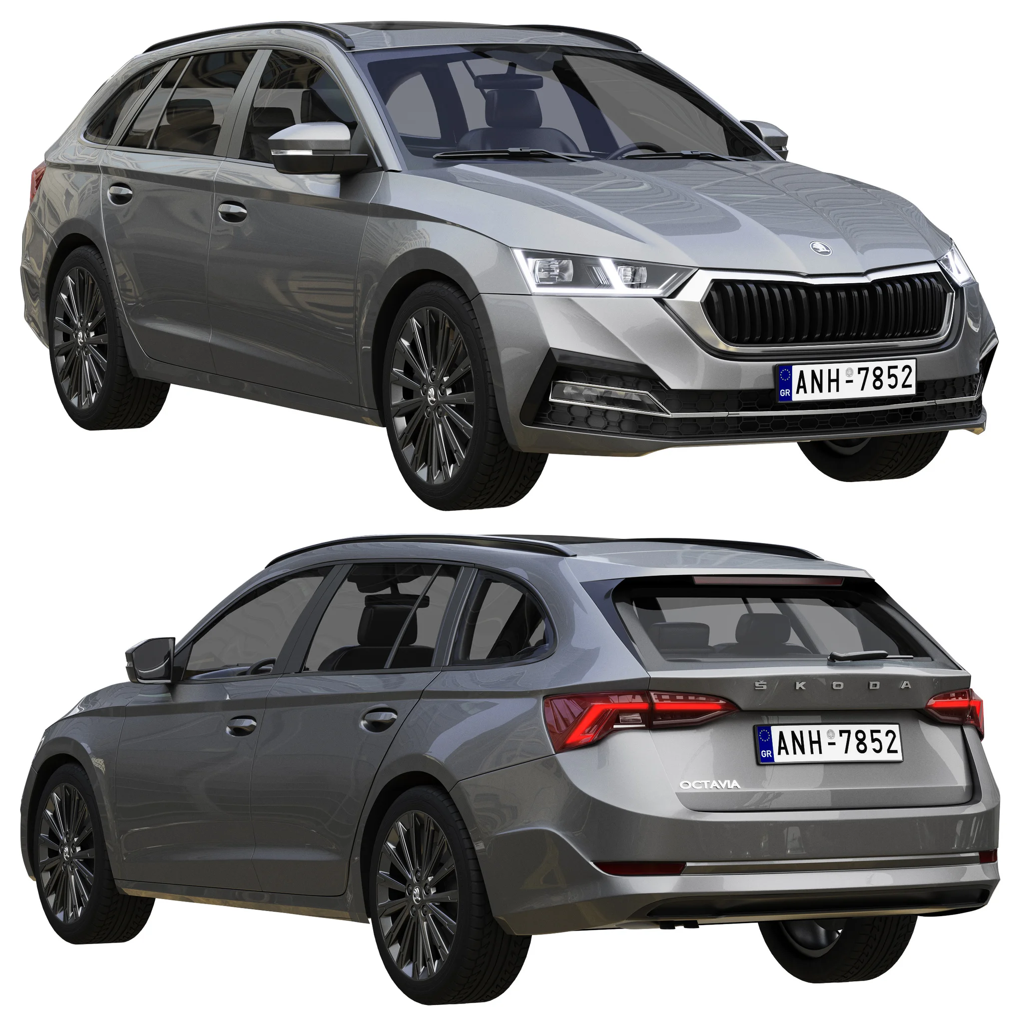 Skoda Octavia Combi, 3D model preview 16
