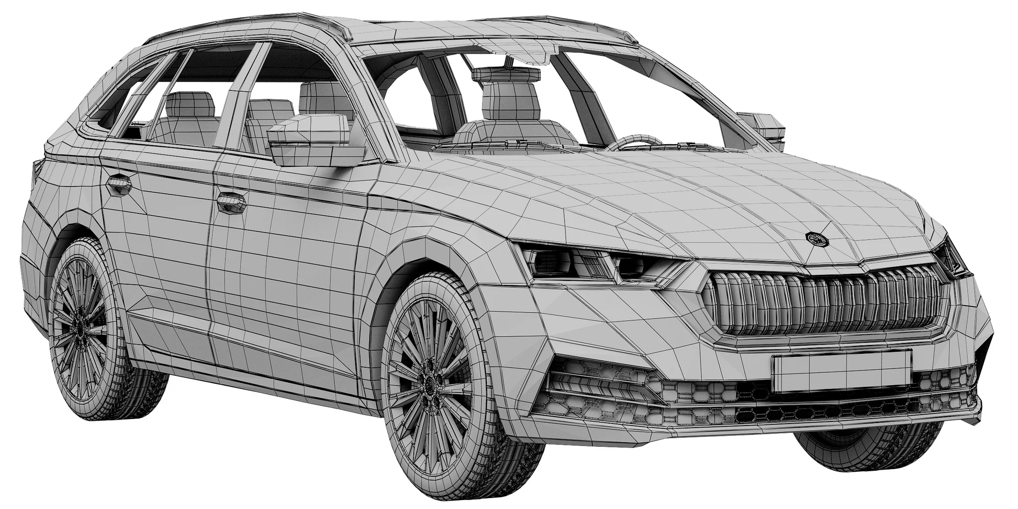 Skoda Octavia Combi, 3D model preview 17
