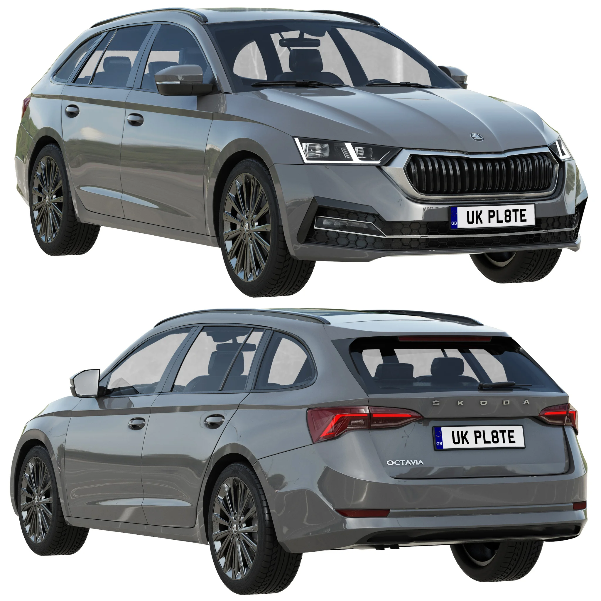 Skoda Octavia Combi, 3D model preview 21