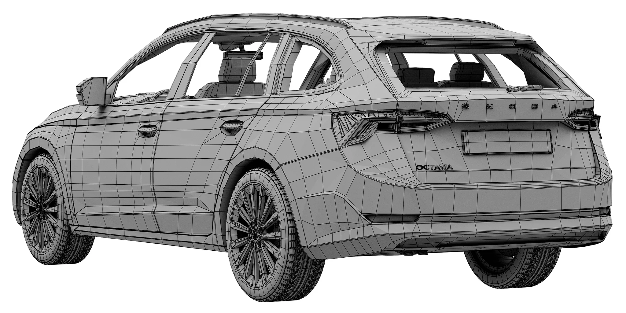 Skoda Octavia Combi, 3D model preview 23