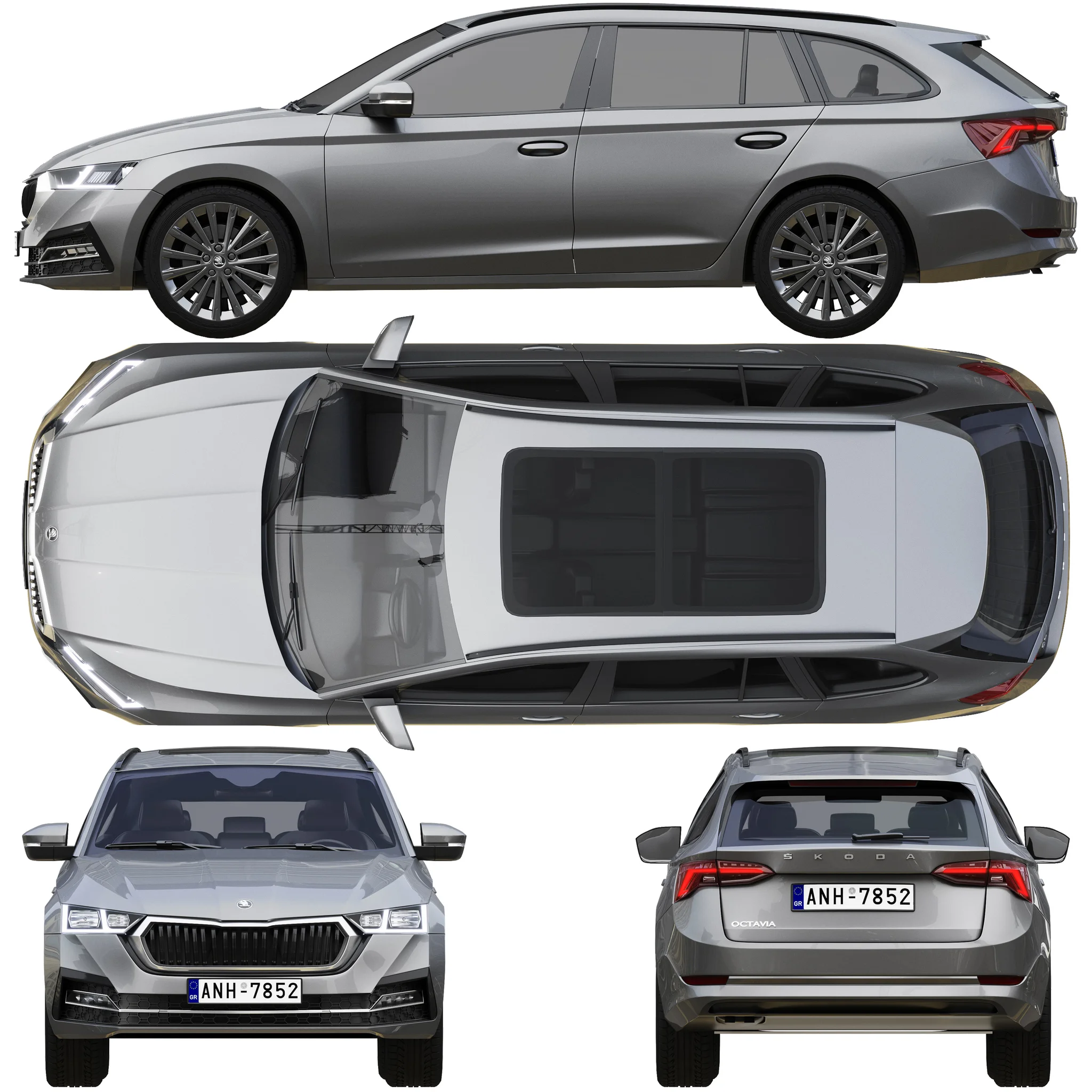 Skoda Octavia Combi, 3D model preview 28