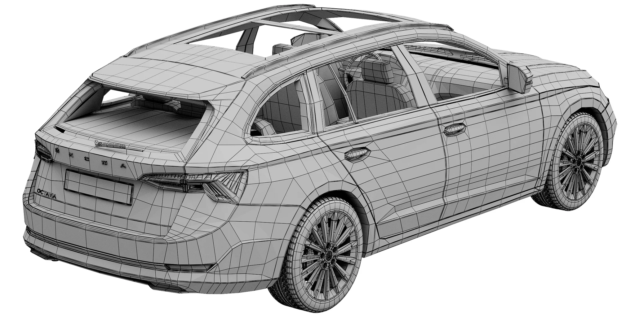 Skoda Octavia Combi, 3D model preview 36