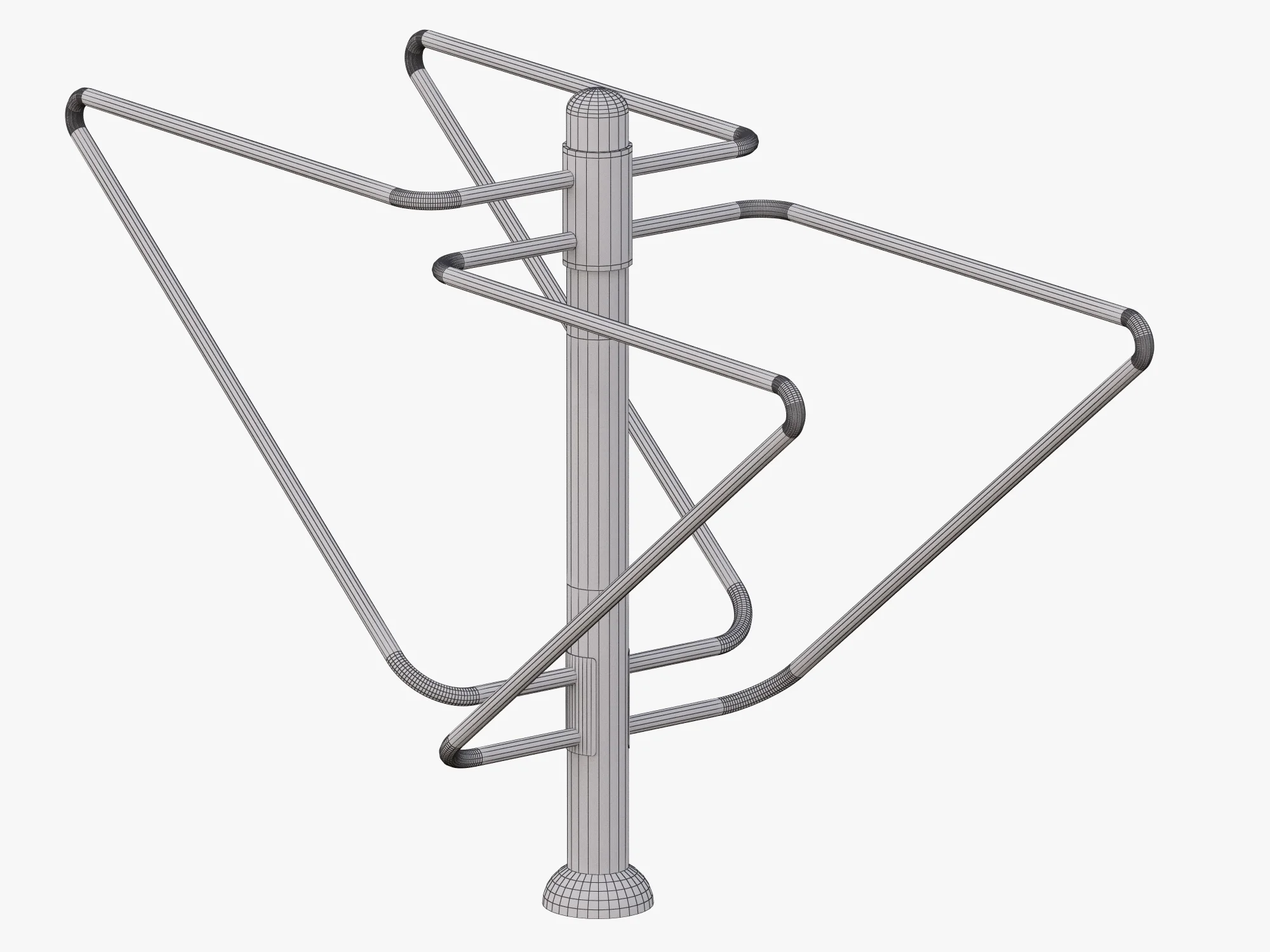 Outdoor Fitness Equipments Collection — 3D model preview 7
