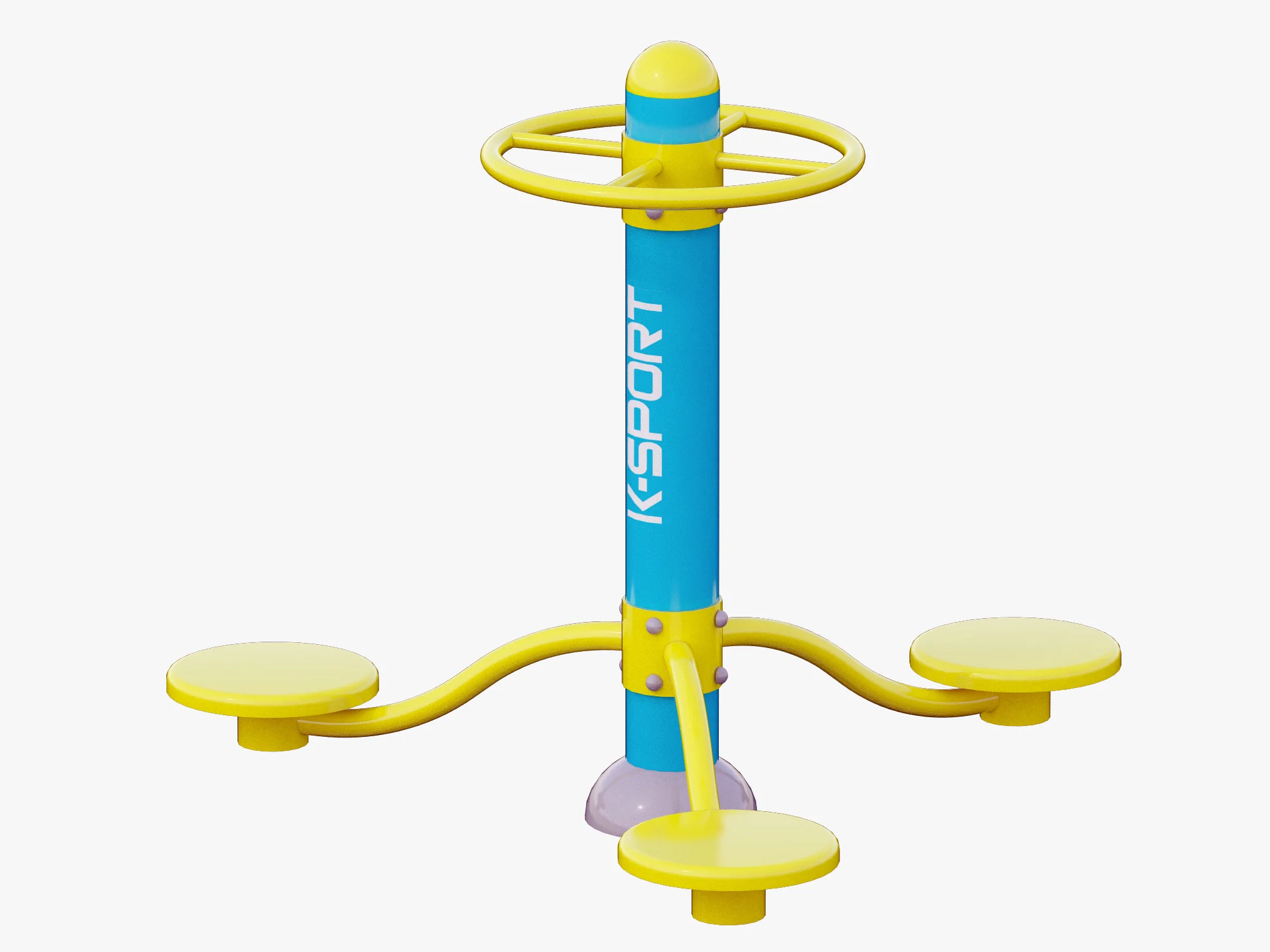 Outdoor Fitness Equipments Collection — 3D model preview 8