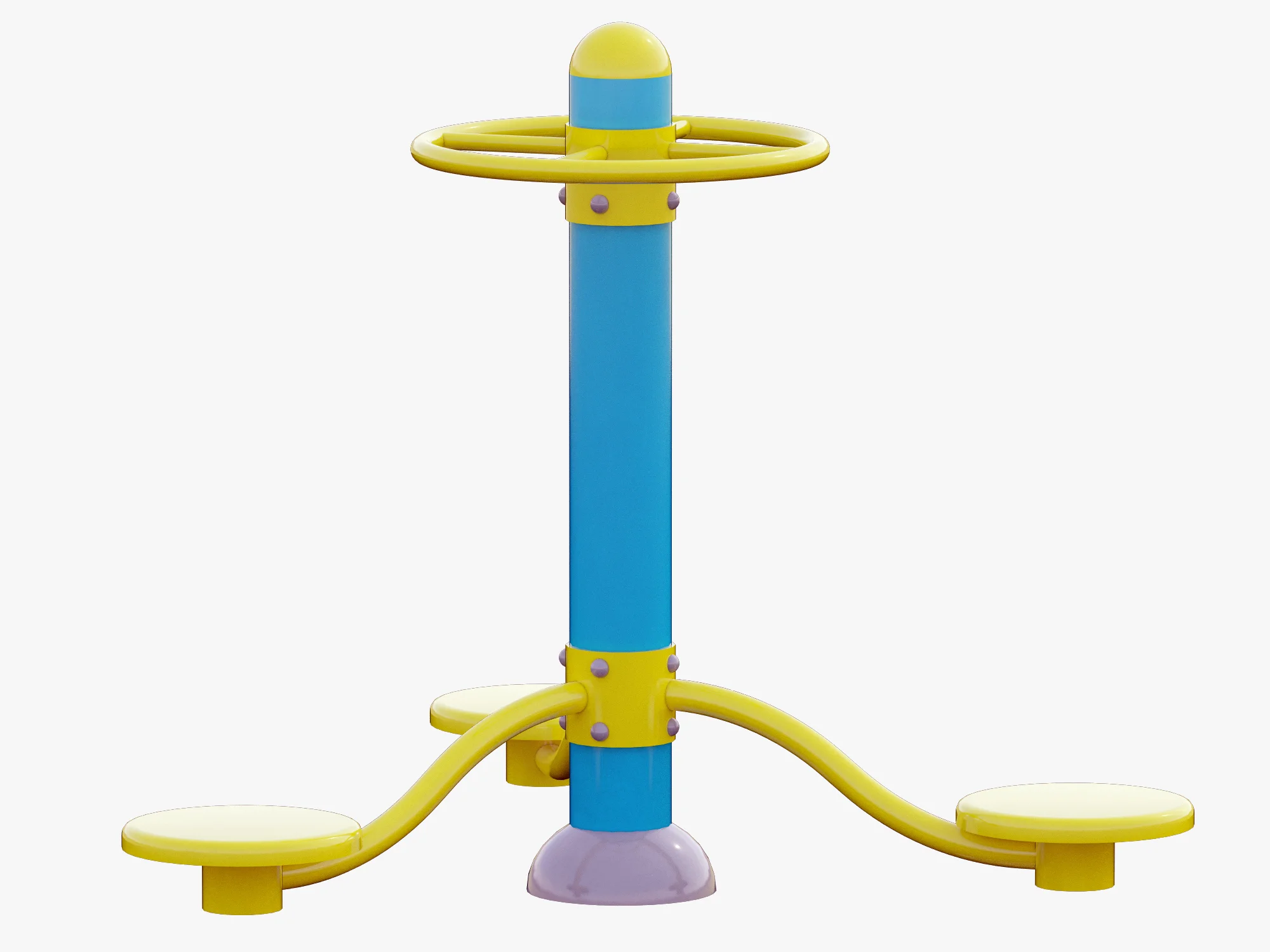 Outdoor Fitness Equipments Collection — 3D model preview 9
