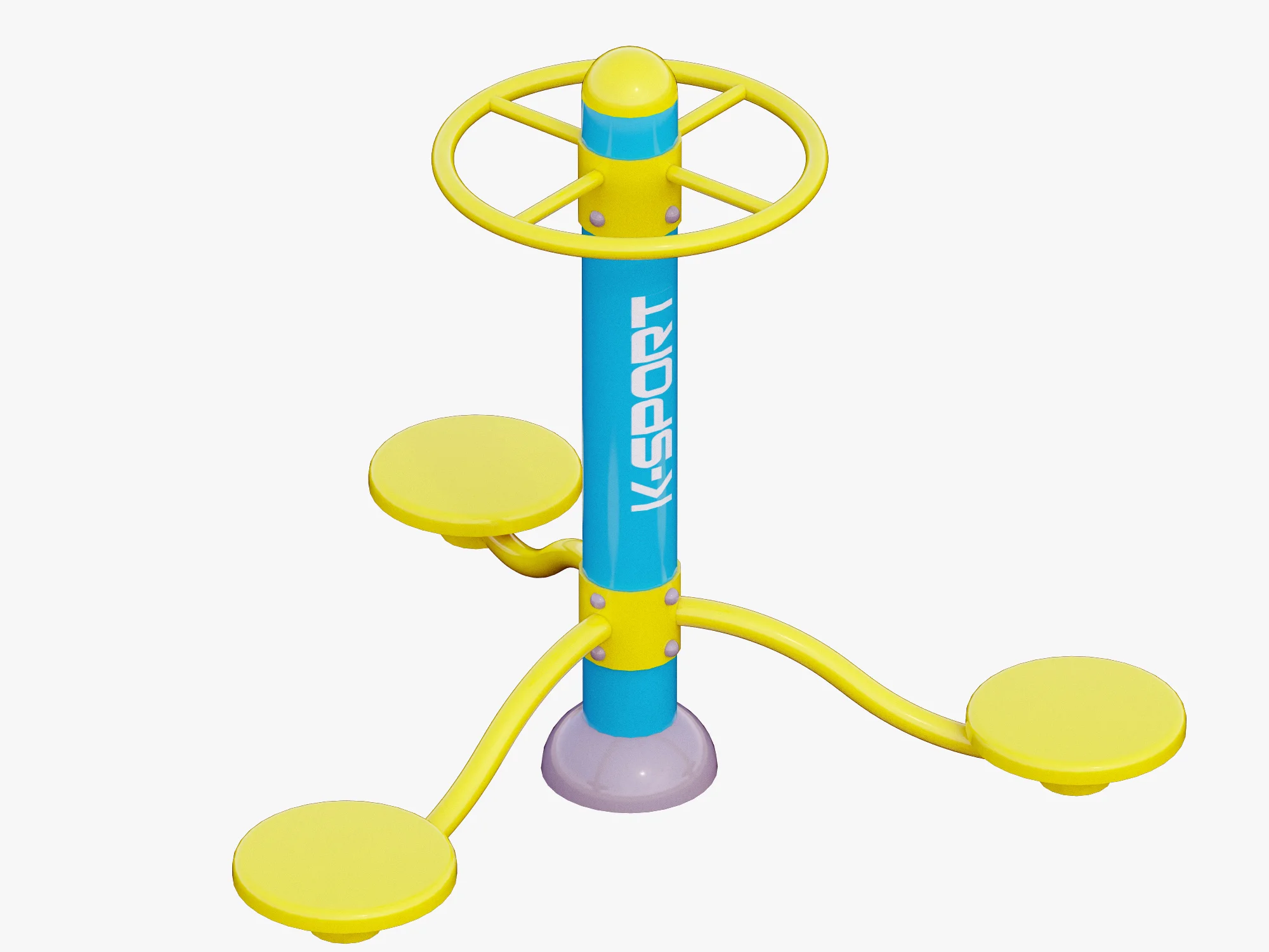 Outdoor Fitness Equipments Collection — 3D model preview 10