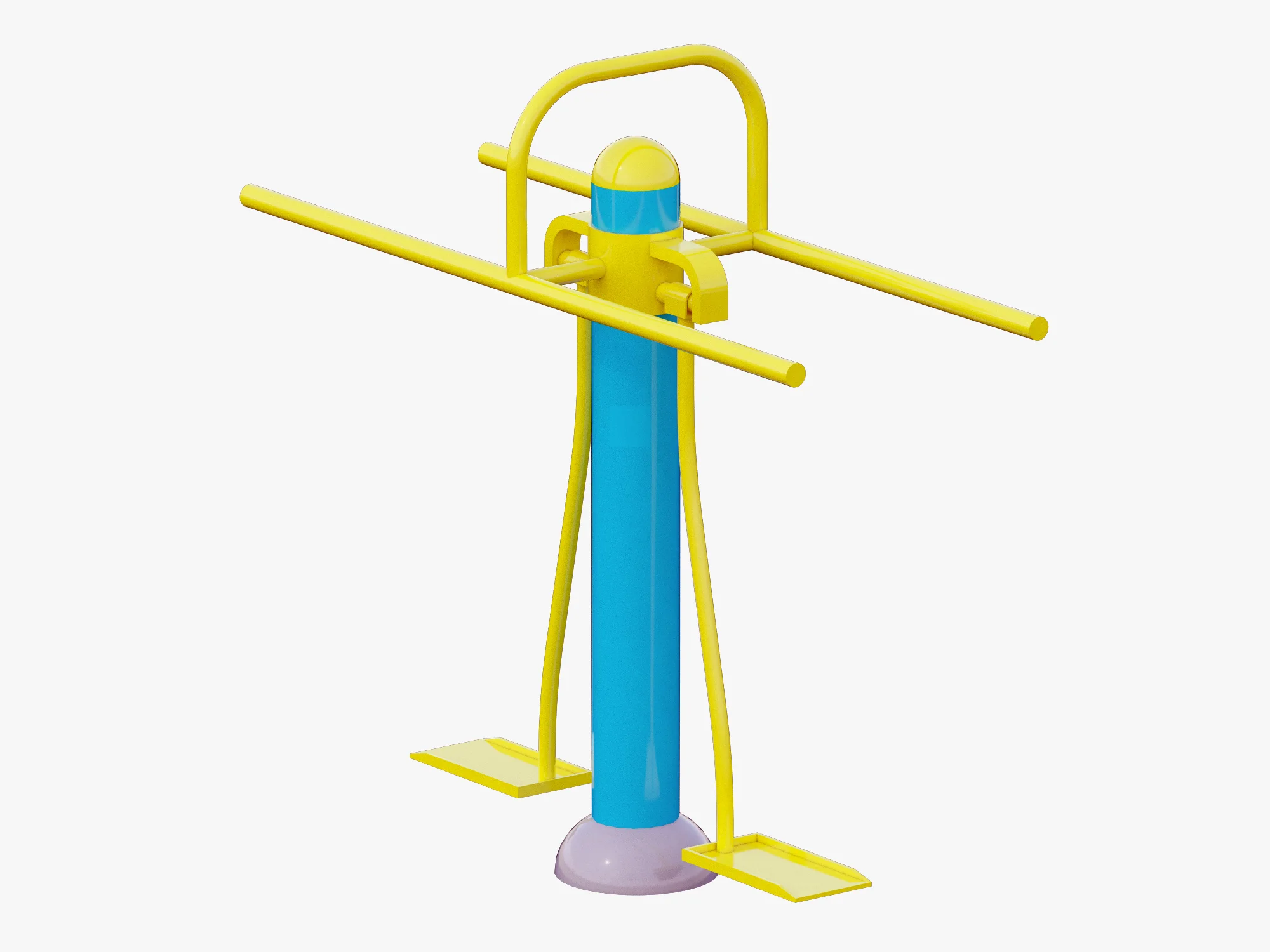 Outdoor Fitness Equipments Collection — 3D model preview 12