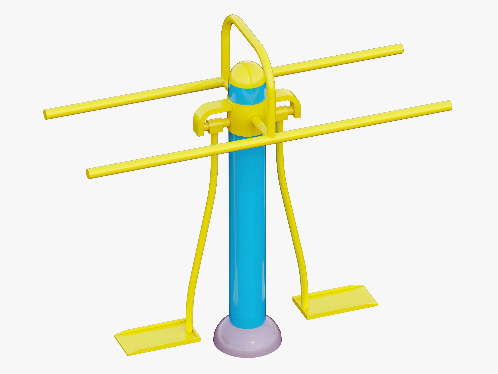 Outdoor Fitness Equipments Collection — 3D model preview 14