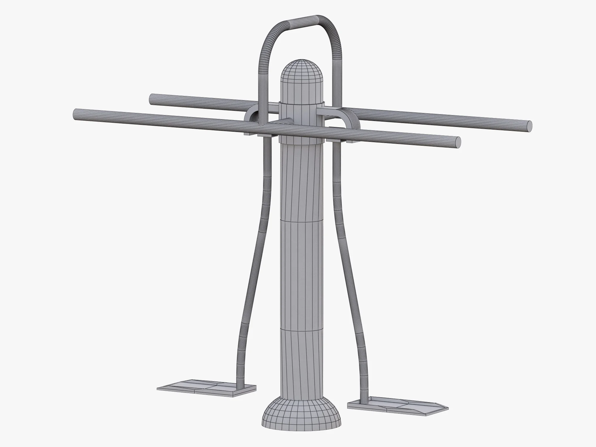 Outdoor Fitness Equipments Collection — 3D model preview 15