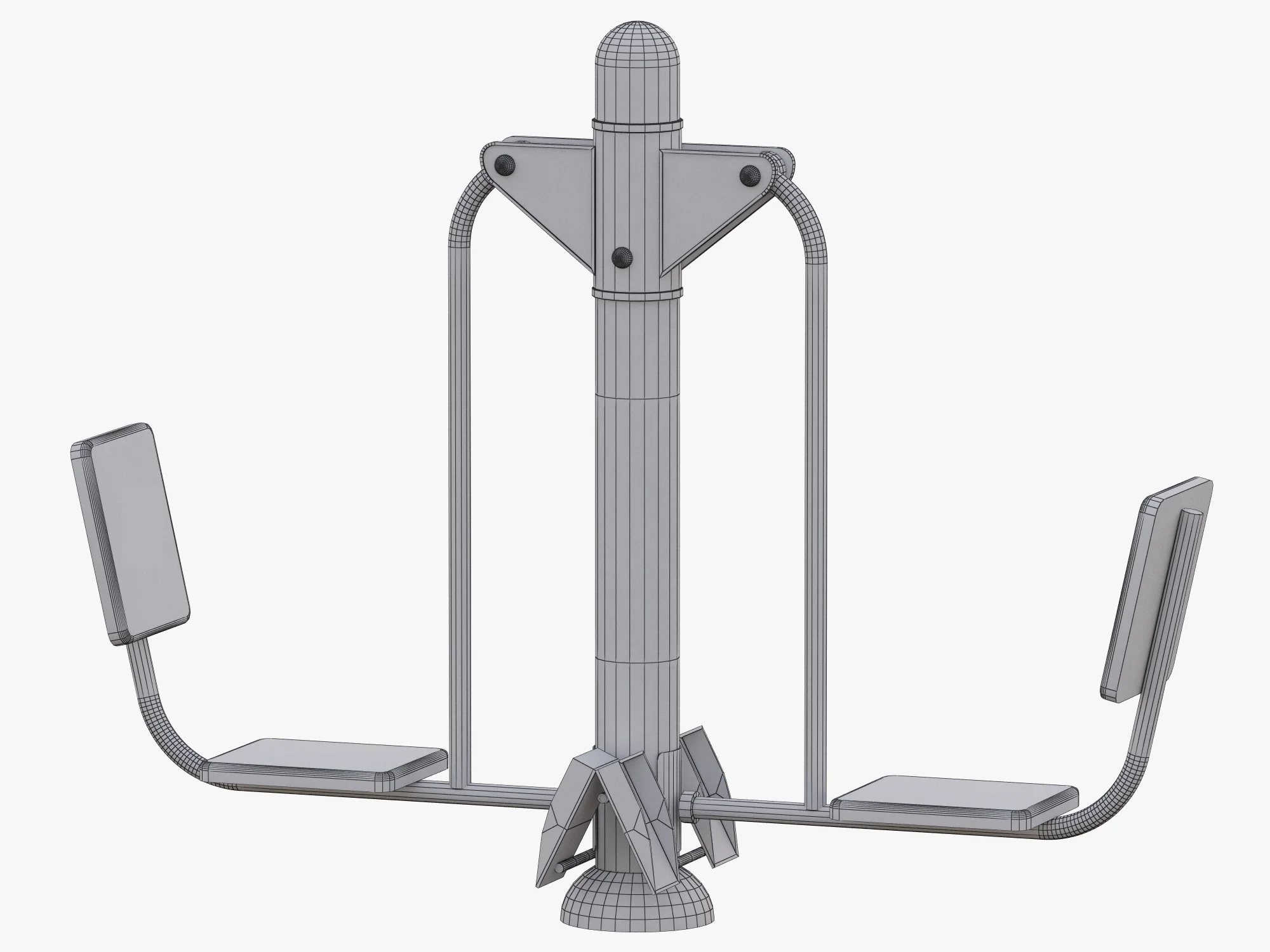 Outdoor Fitness Equipments Collection — 3D model preview 19