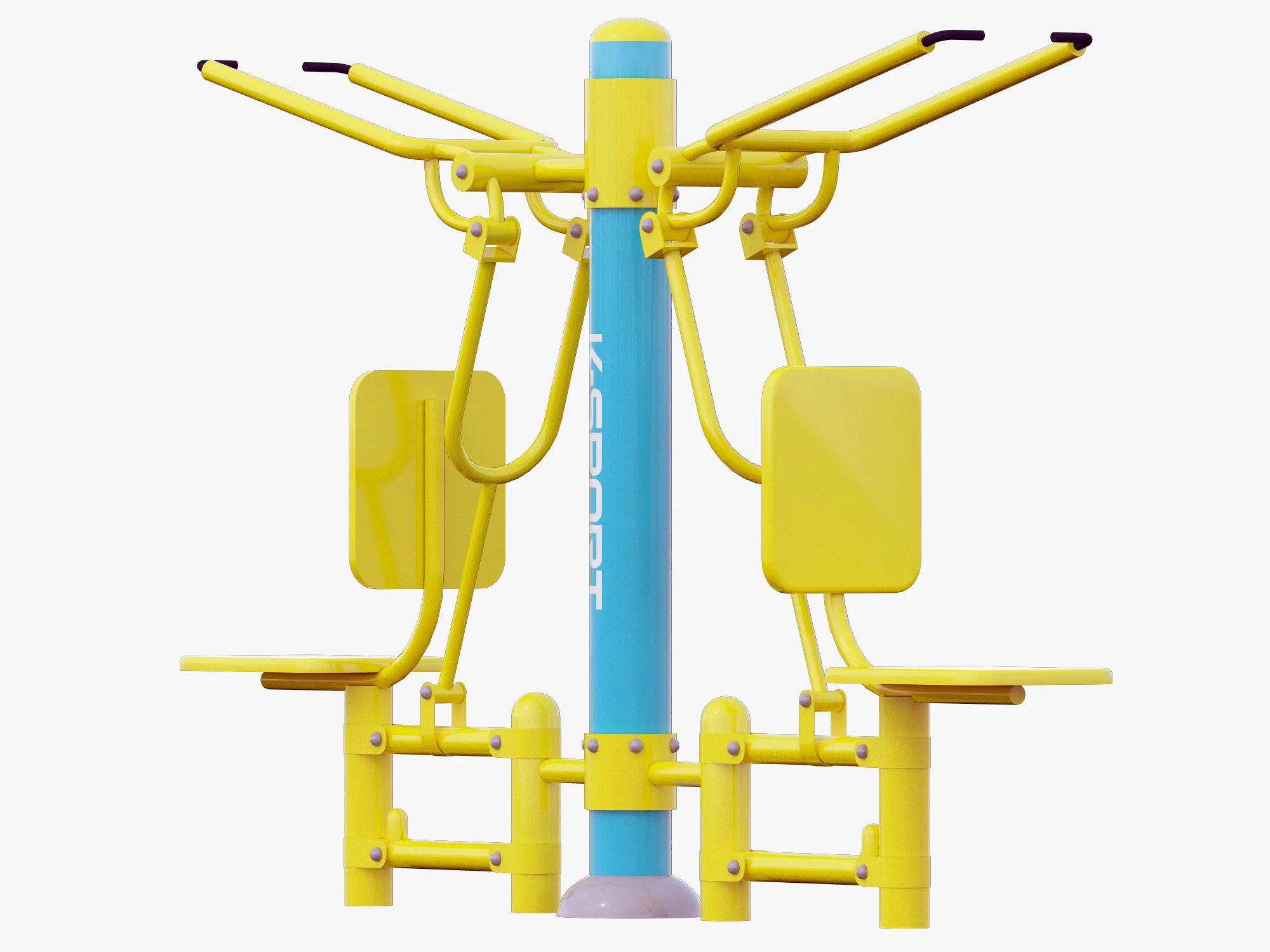 Outdoor Fitness Equipments Collection — 3D model preview 24