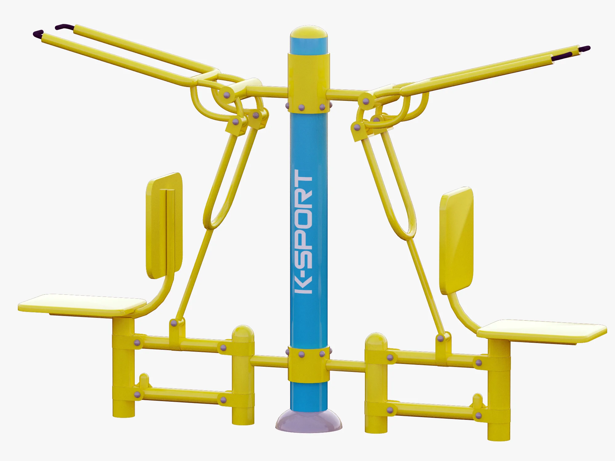 Outdoor Fitness Equipments Collection — 3D model preview 25