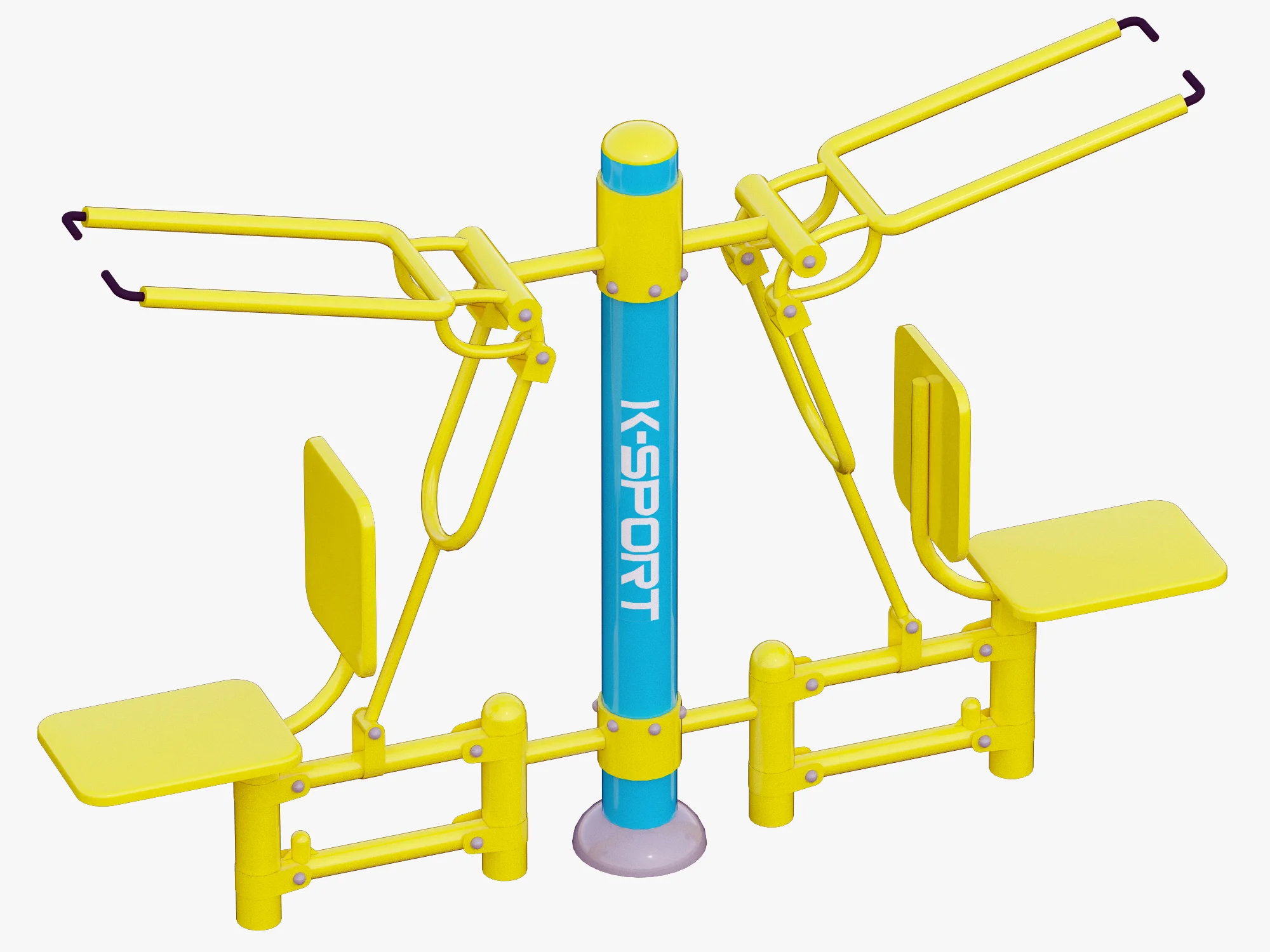 Outdoor Fitness Equipments Collection — 3D model preview 26