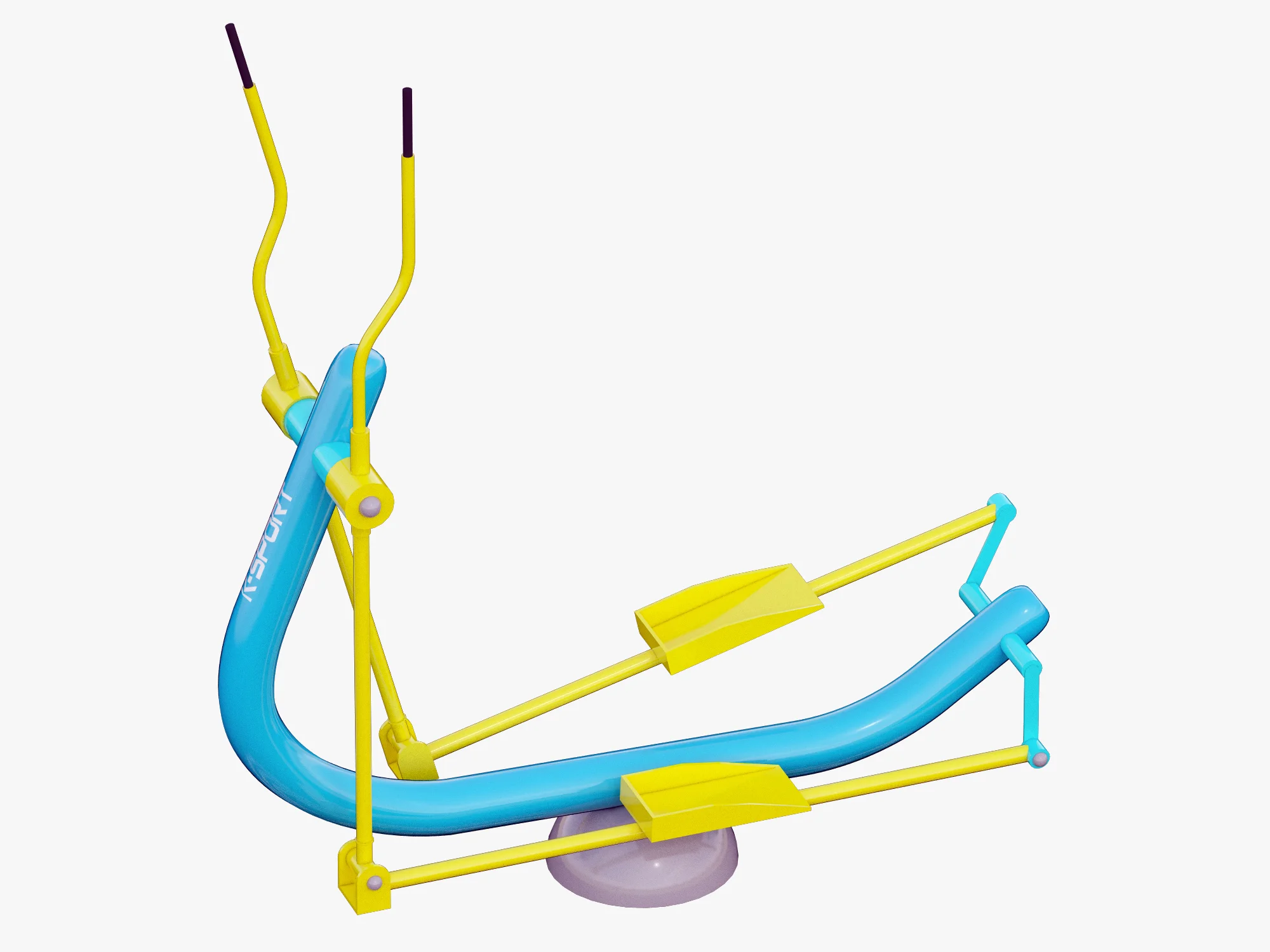 Outdoor Fitness Equipments Collection — 3D model preview 30
