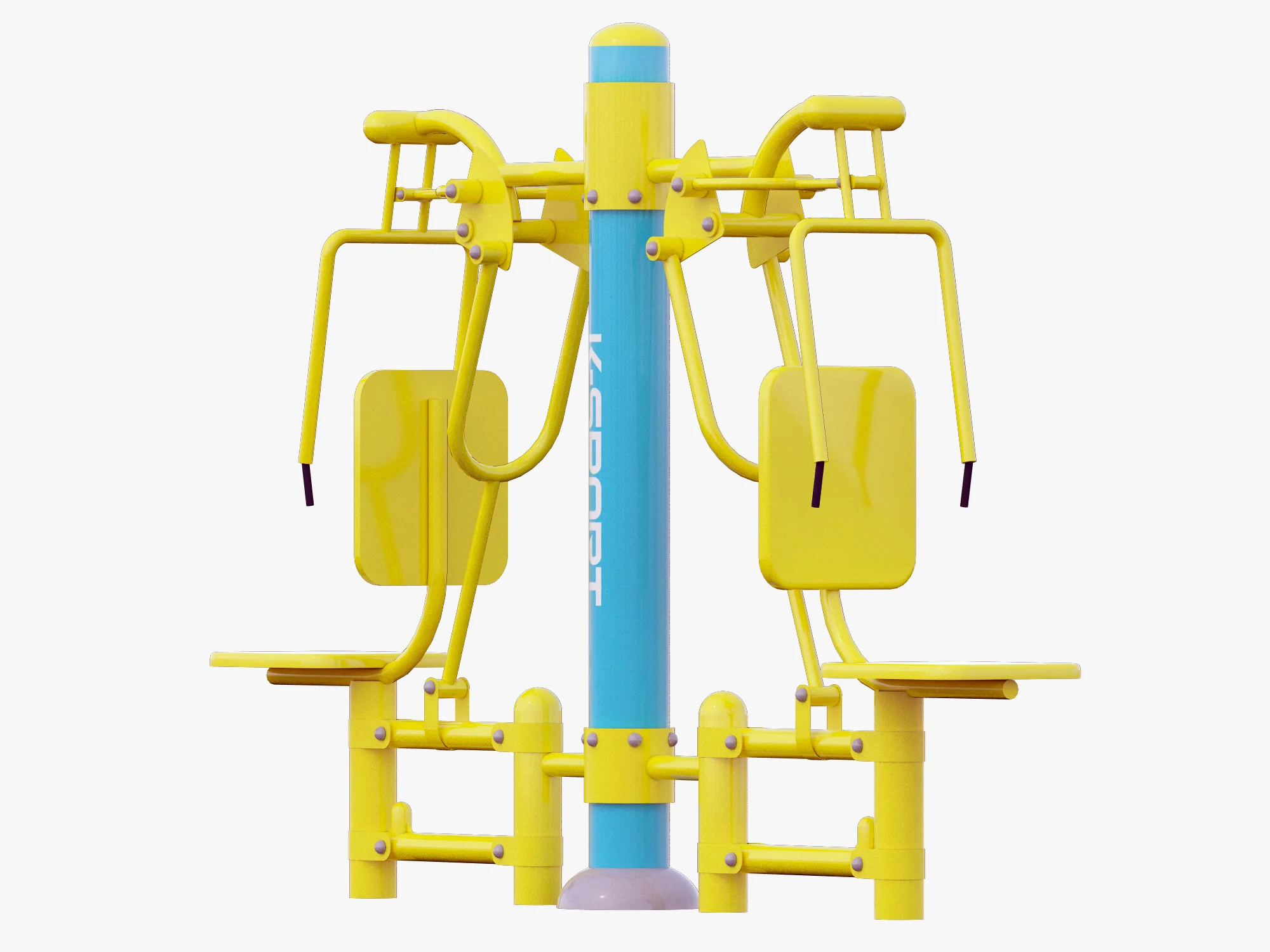 Outdoor Fitness Equipments Collection — 3D model preview 32